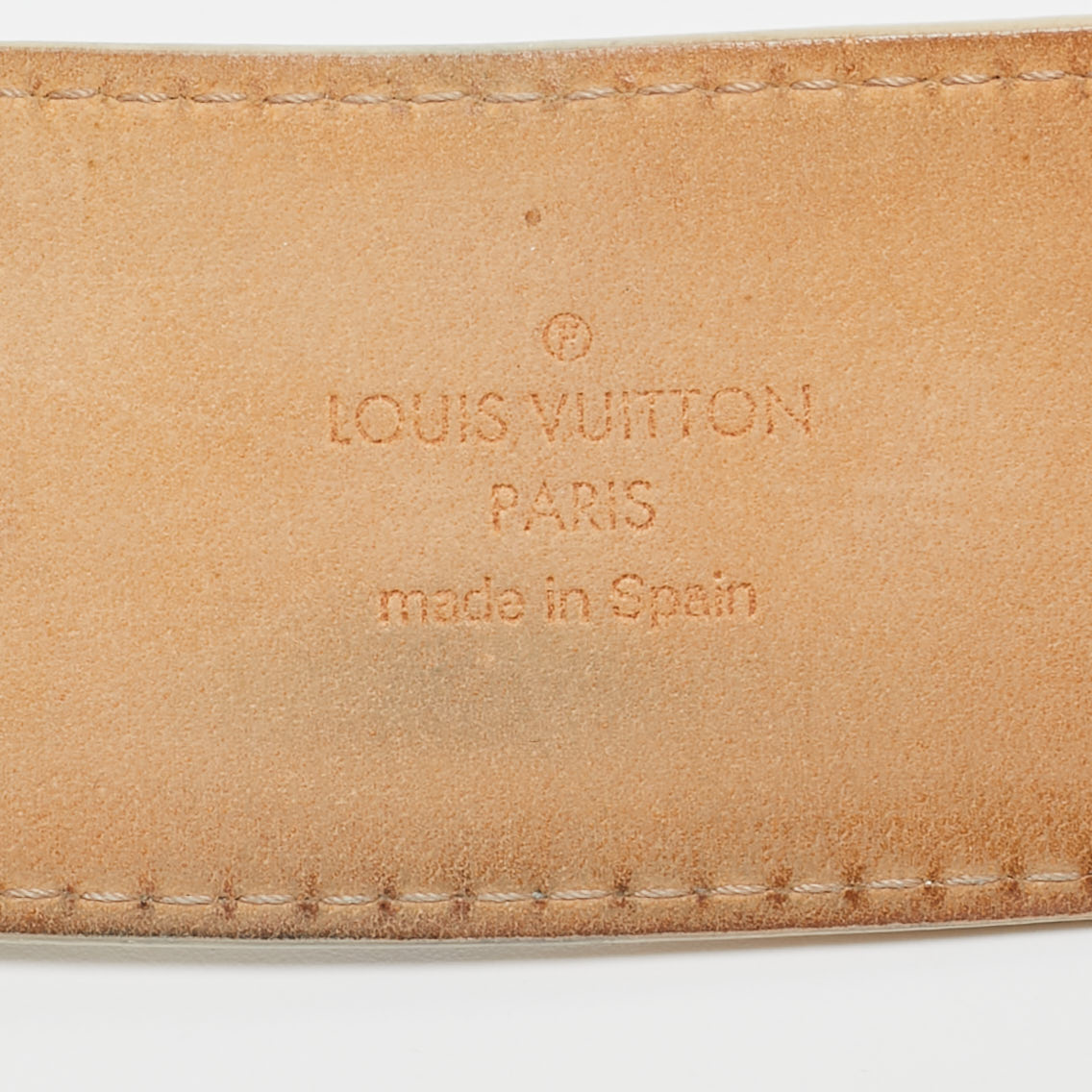 Louis Vuitton Damier Azur Canvas LV Initiales Belt 95CM