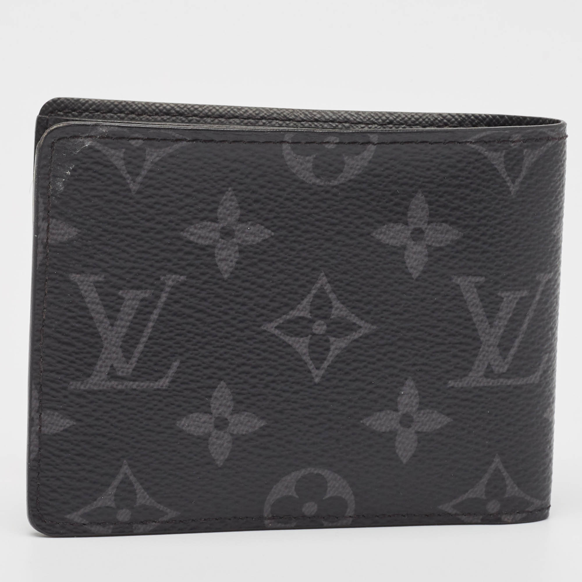 Louis Vuitton Monogram Eclipse Slender Wallet