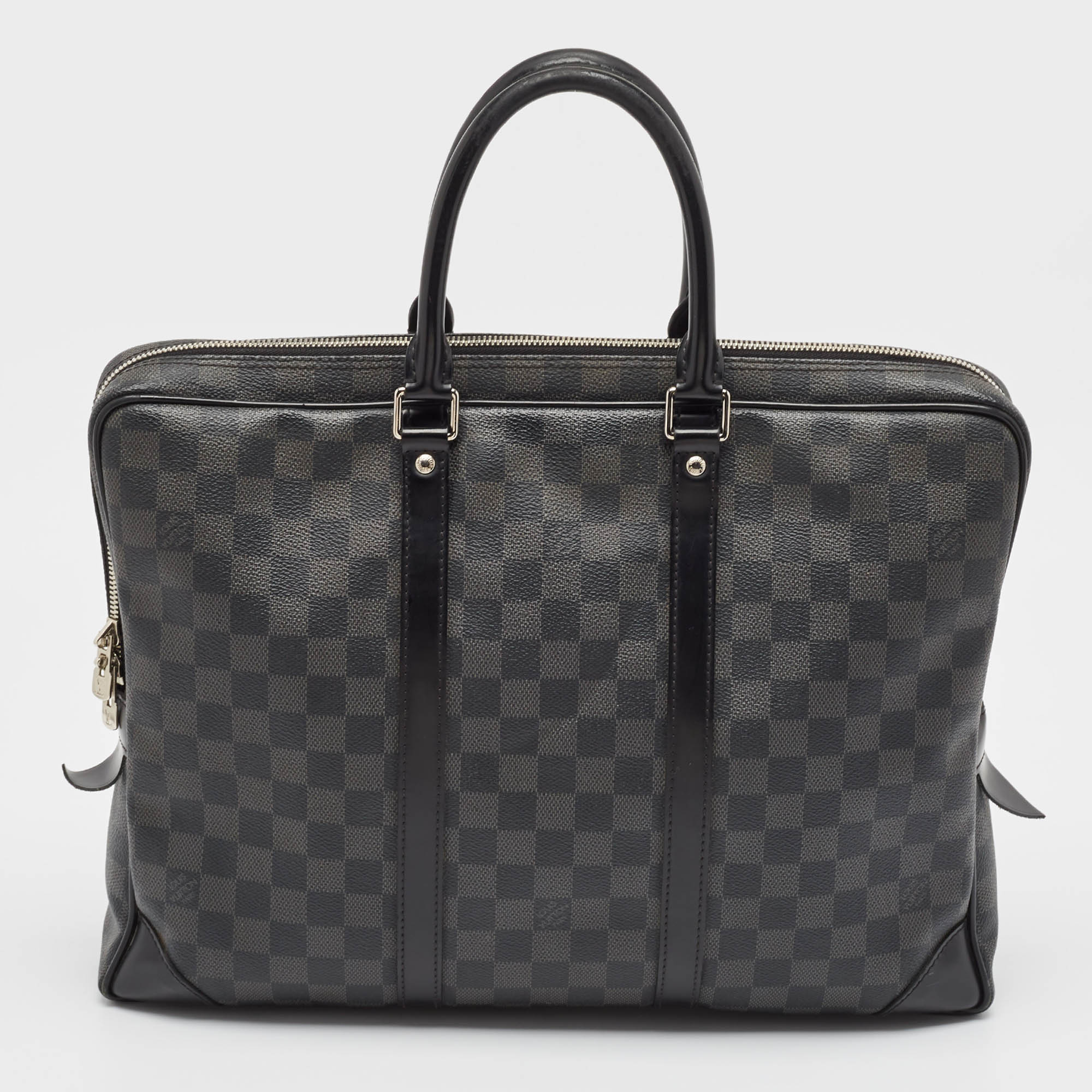 Louis Vuitton Damier Graphite Canvas Porte Documents Voyage GM Bag