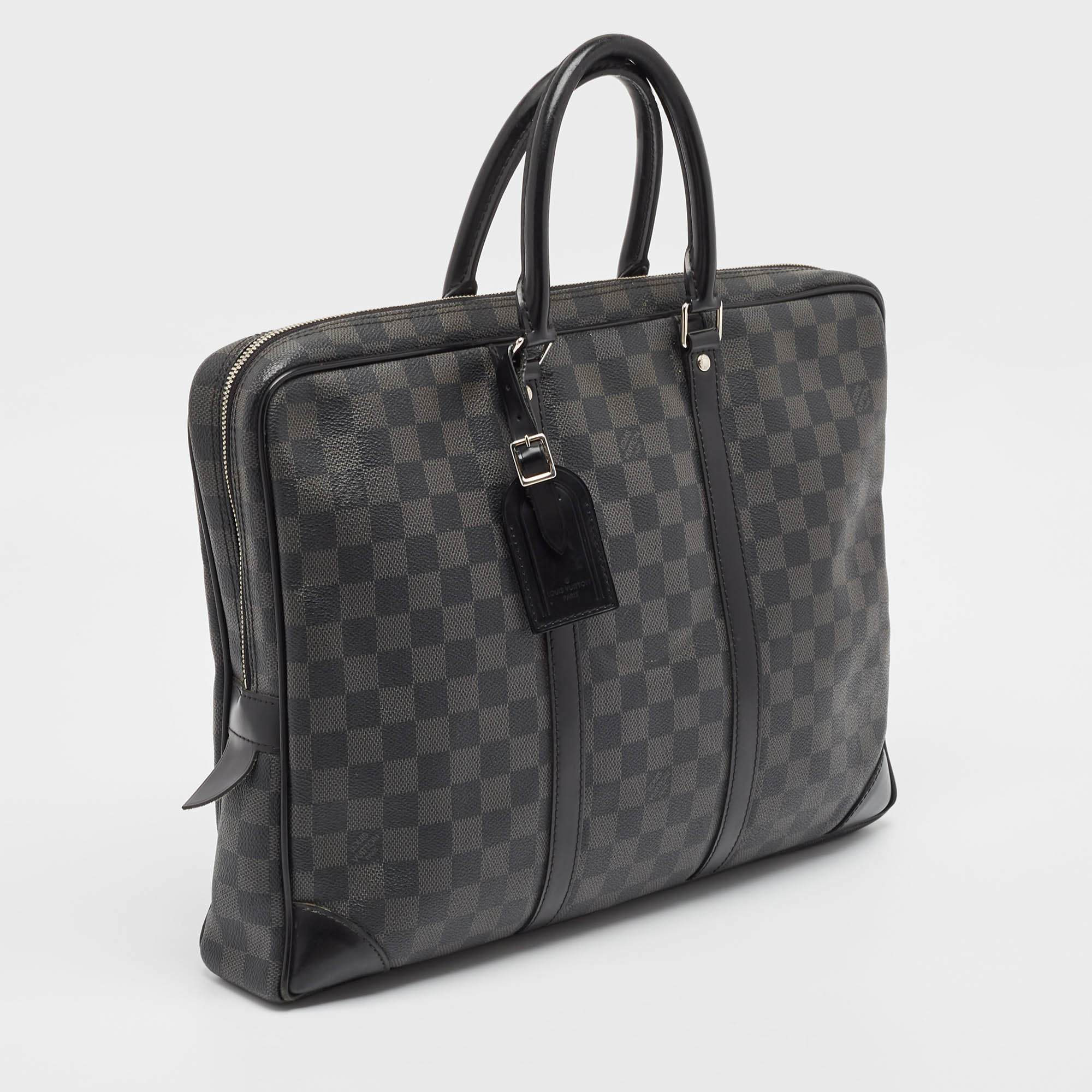 Louis Vuitton Damier Graphite Canvas Porte Documents Voyage GM Bag