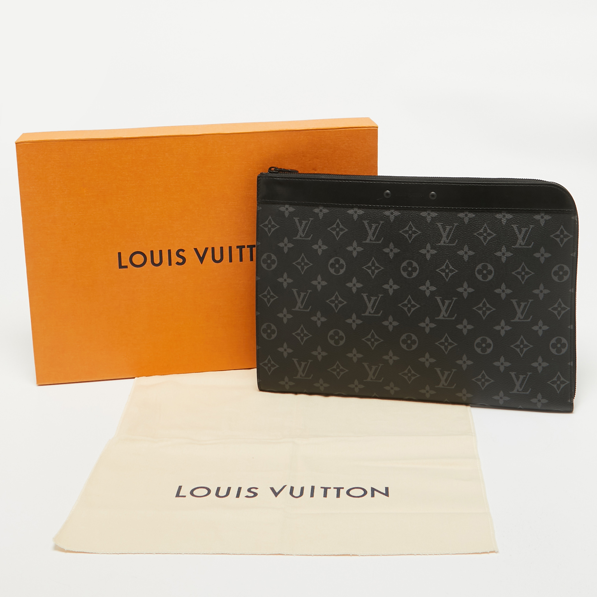 Louis Vuitton Monogram Eclipse Canvas Pochette Jour NM