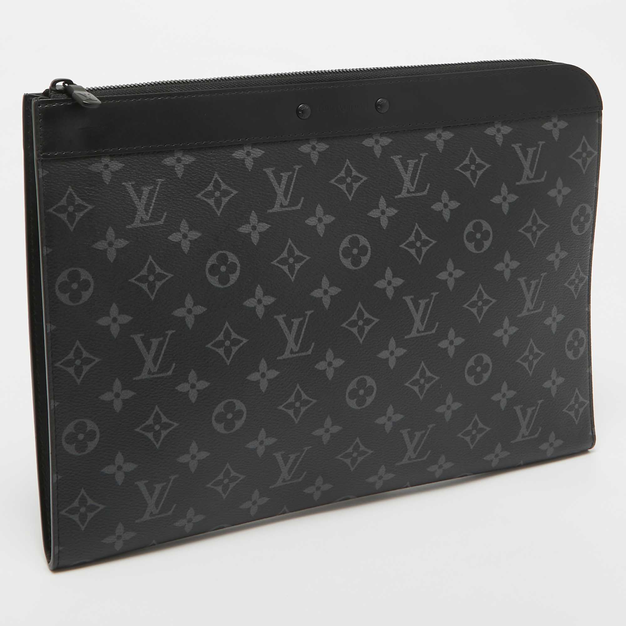 Louis Vuitton Monogram Eclipse Canvas Pochette Jour NM