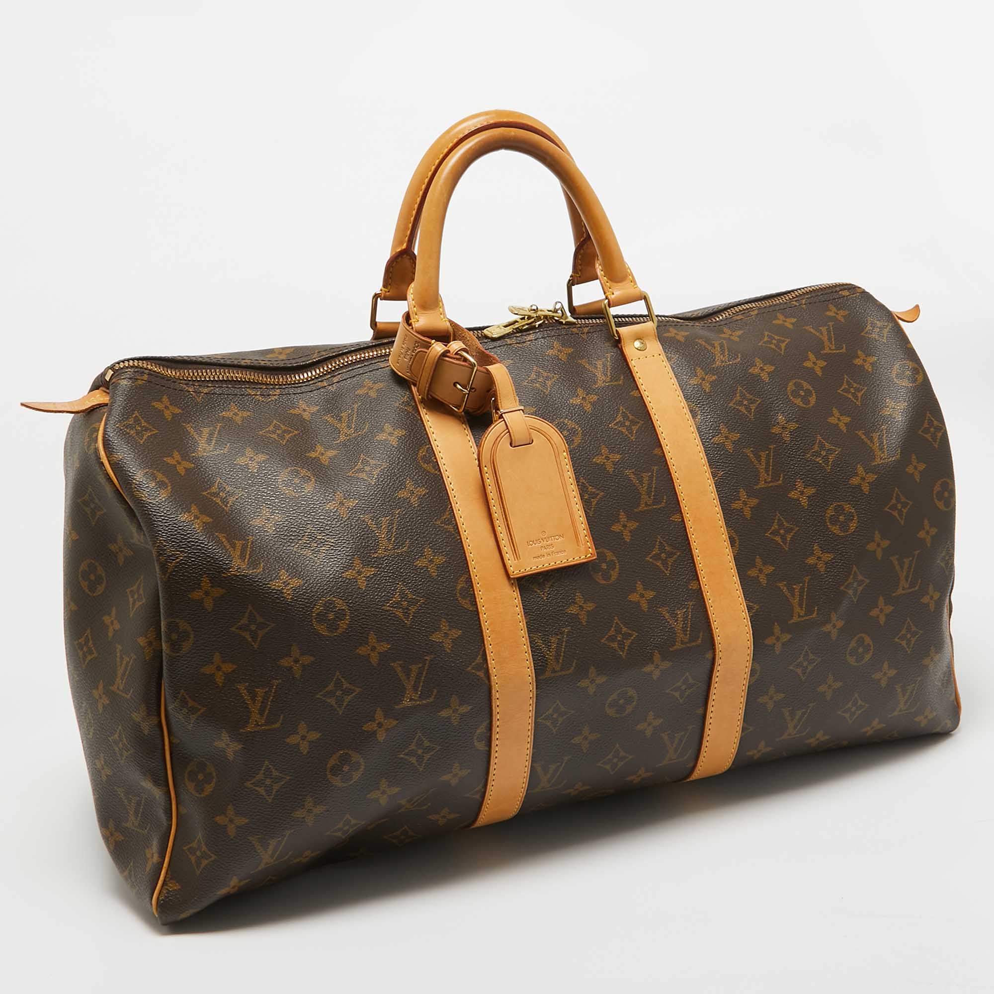 Louis Vuitton Monogram Canvas Keepall 50 Bag