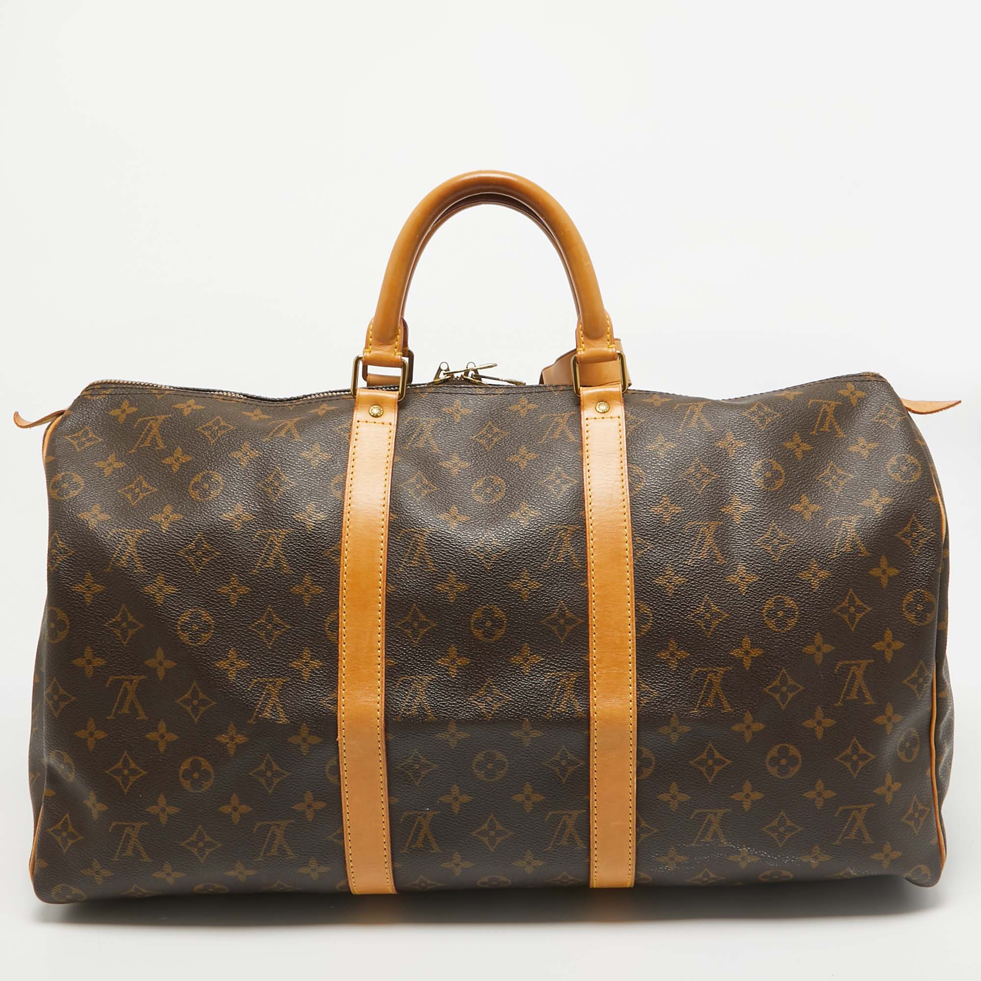 Louis Vuitton Monogram Canvas Keepall 50 Bag