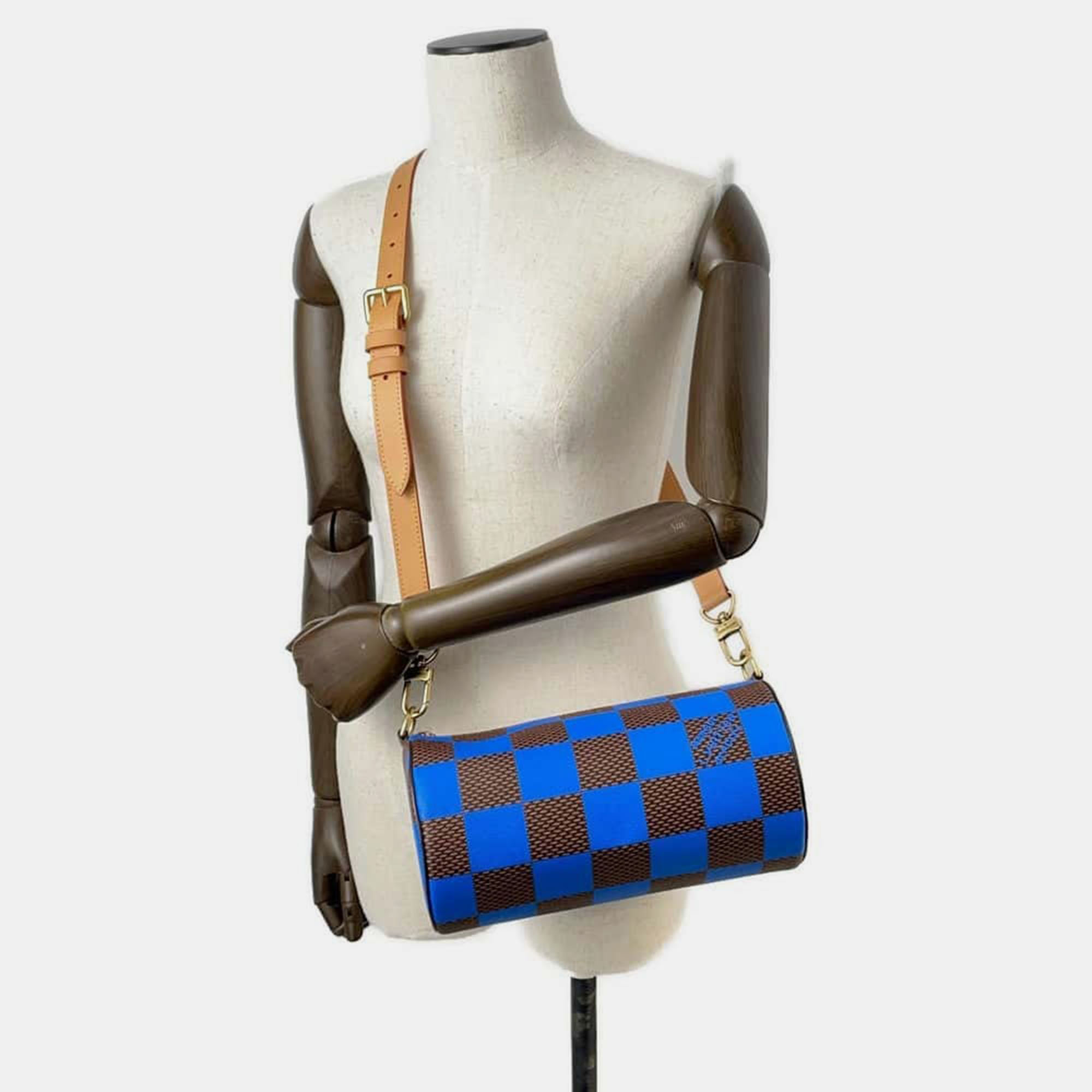 Louis Vuitton Blue Damier Pop Canvas Soft/Polochon Size PM