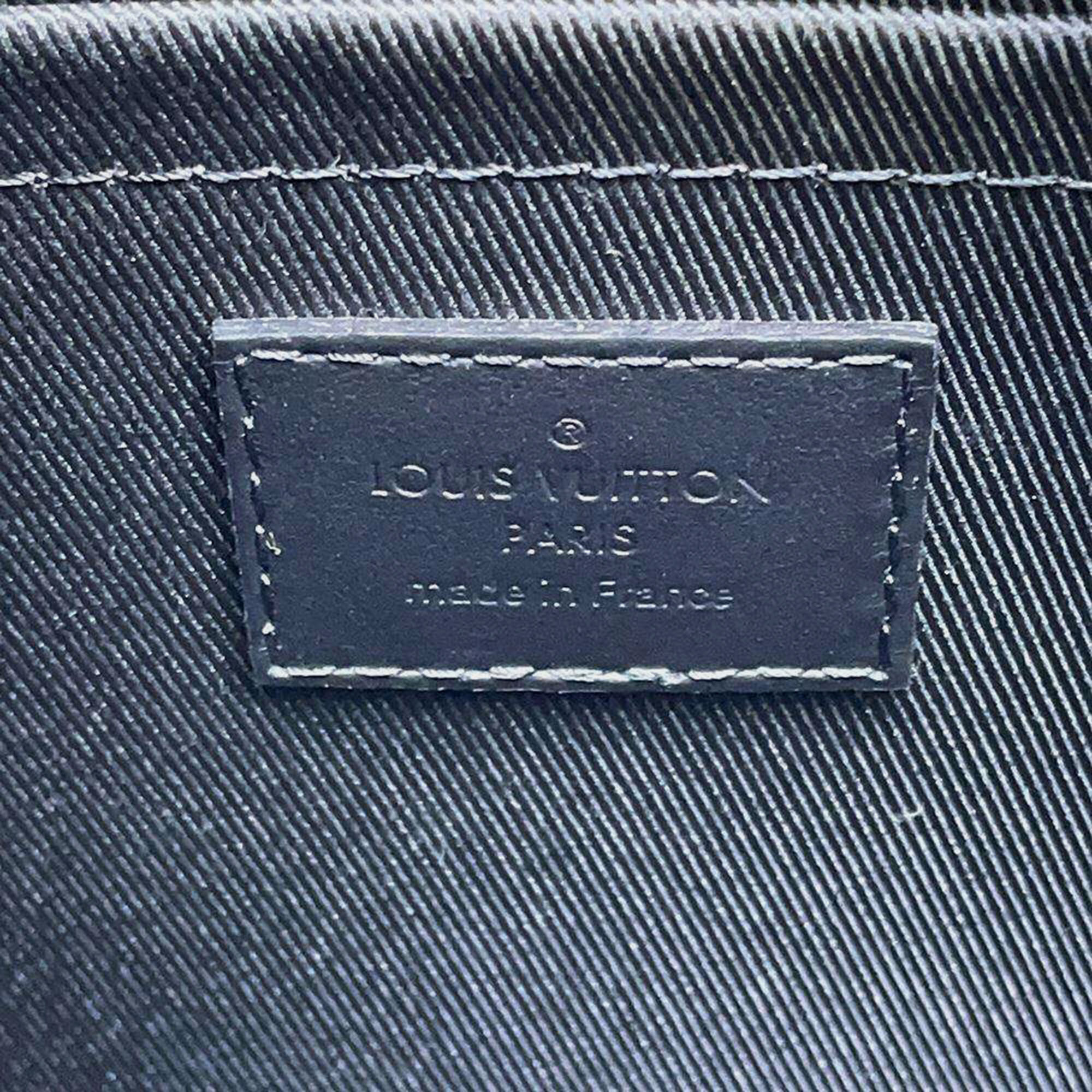 Louis Vuitton Noir Grained Calf Leather City Keepall Size Aerogram