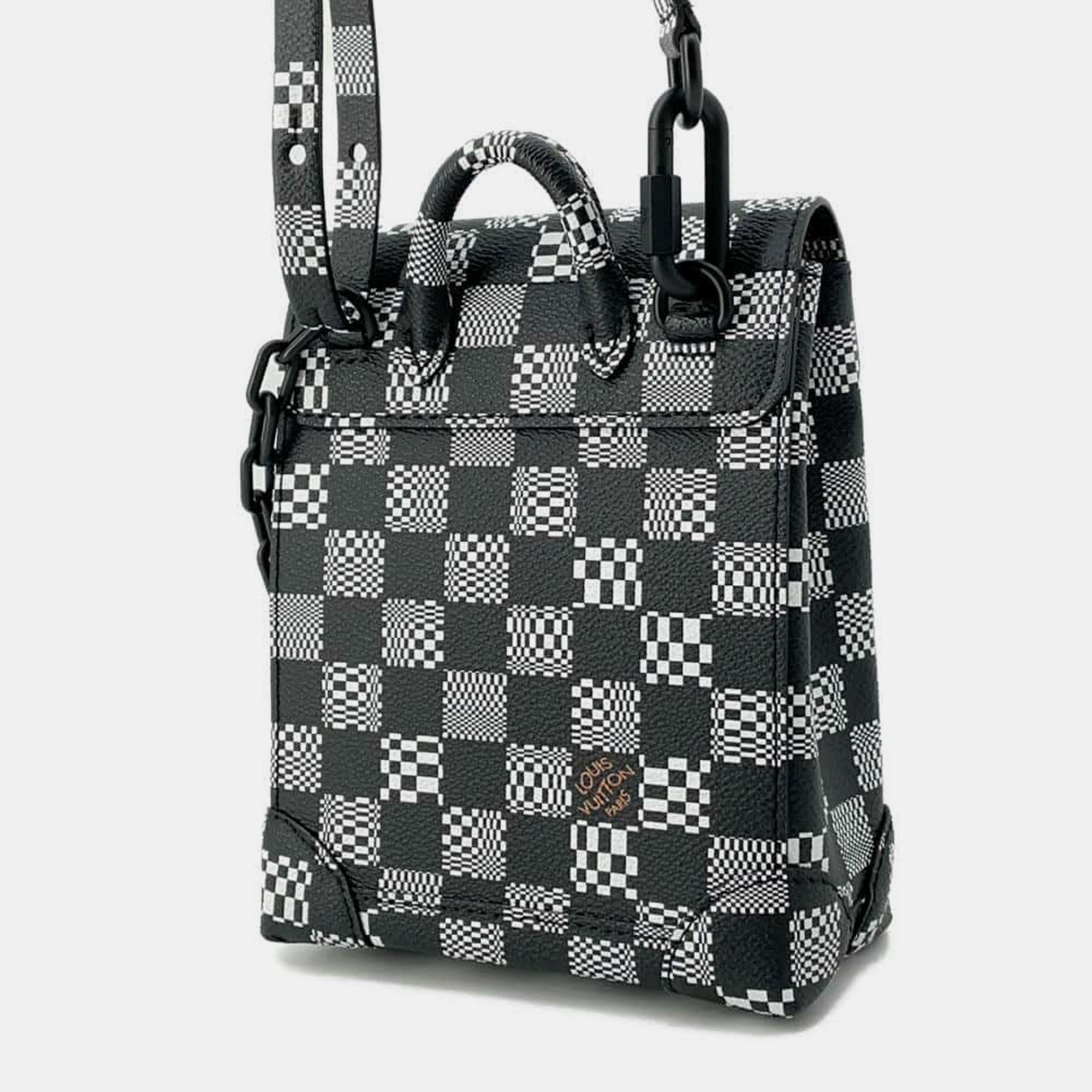 Louis Vuitton Steamer Noir/White Damier Distorted Size XS Bag