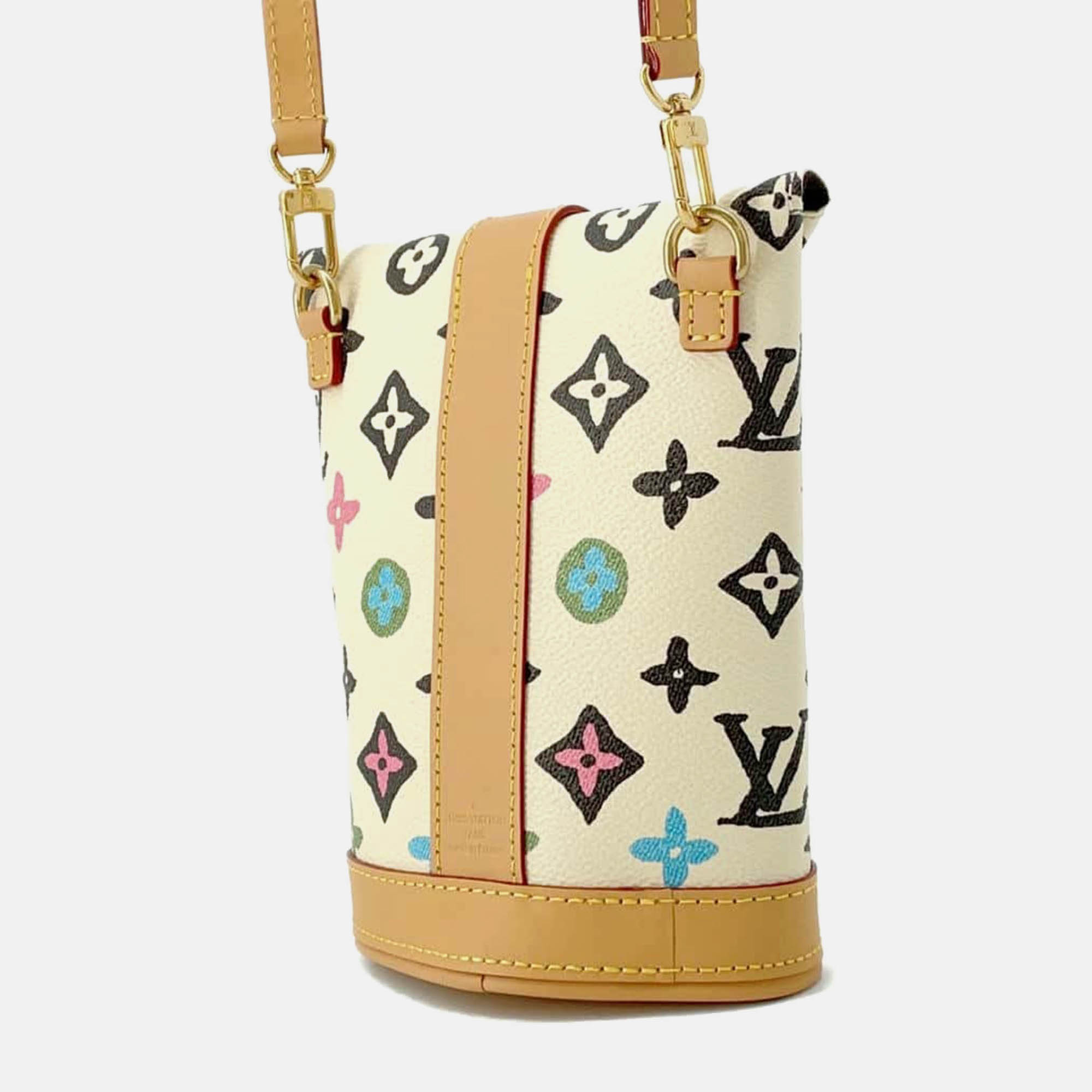 Louis Vuitton Cream/Multicolor Monogram Craggy LV Envelope Pouch