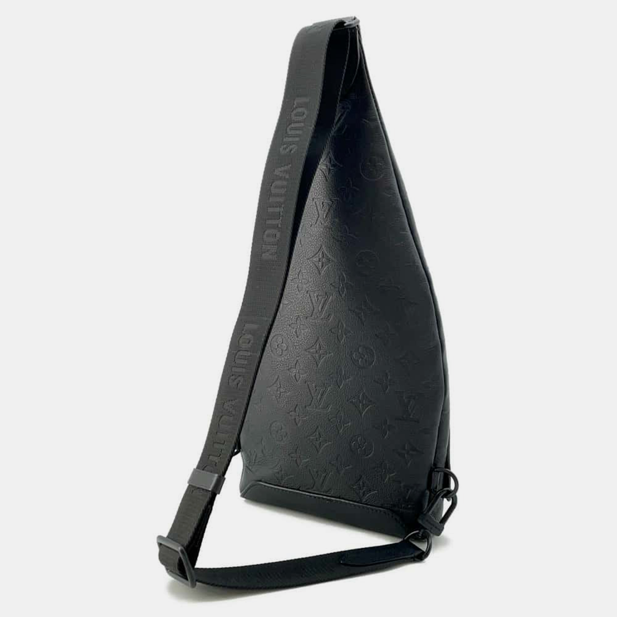 Louis Vuitton Noir Monogram Shadow Duo Sling Bag