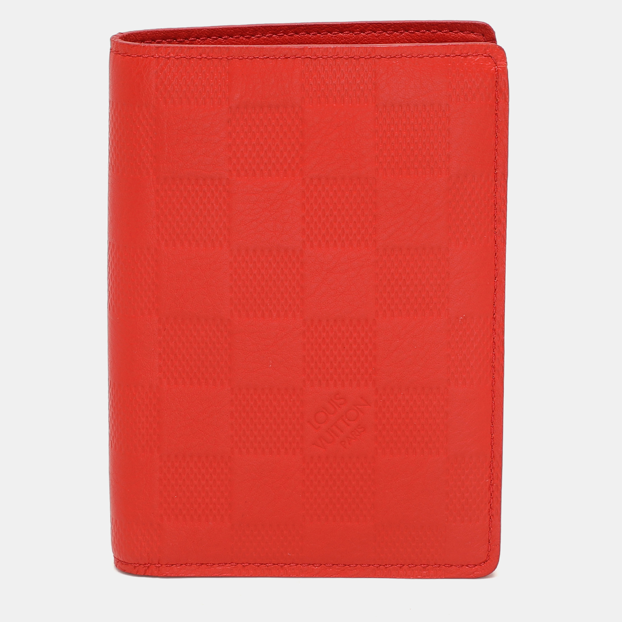 Louis Vuitton Magma Damier Infini Leather James Bifold Wallet, Red
Louis Vuitton Magma Damier Infini Leather James Bifold Wallet, Red