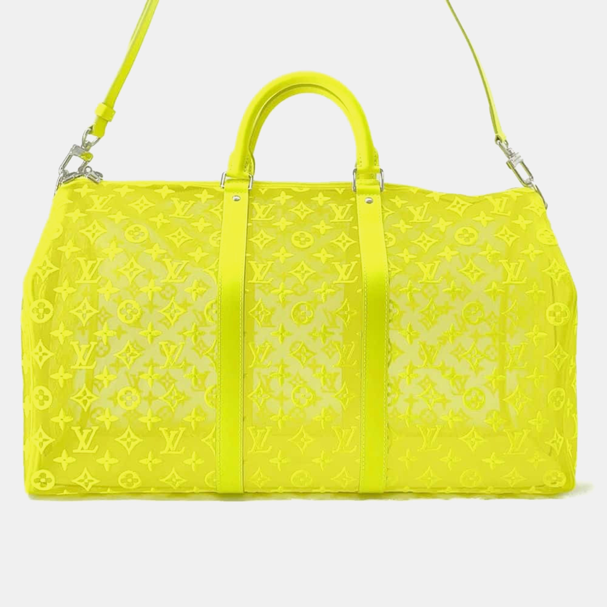 Louis Vuitton Yellow Monogram Keepall Bandouliere 50 Travel Bag
Louis Vuitton Yellow Monogram Keepall Bandouliere 50 Travel Bag