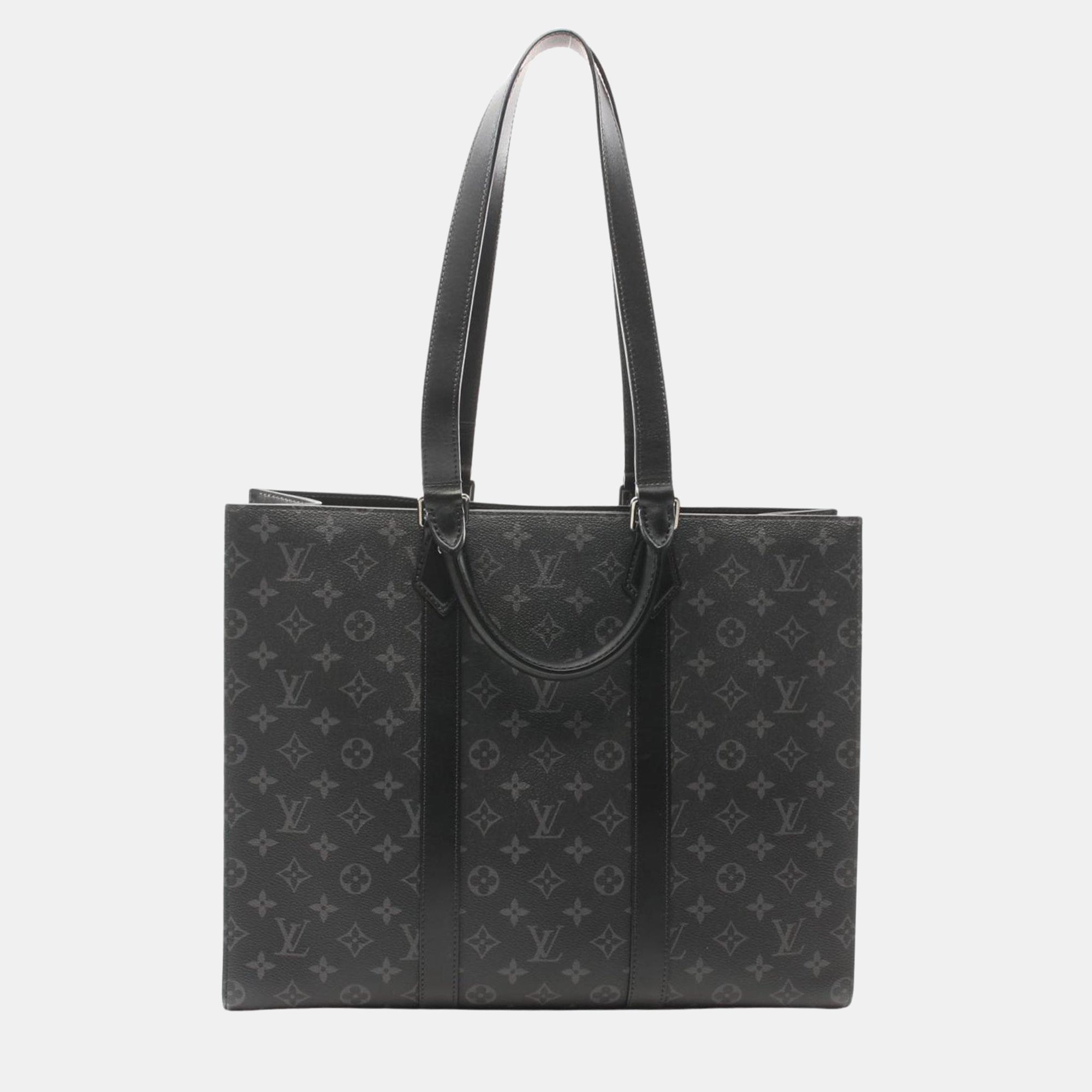 Louis Vuitton Black Monogram Eclipse Coated Canvas Leather Sac Plat 24H
Louis Vuitton Black Monogram Eclipse Coated Canvas Leather Sac Plat 24H