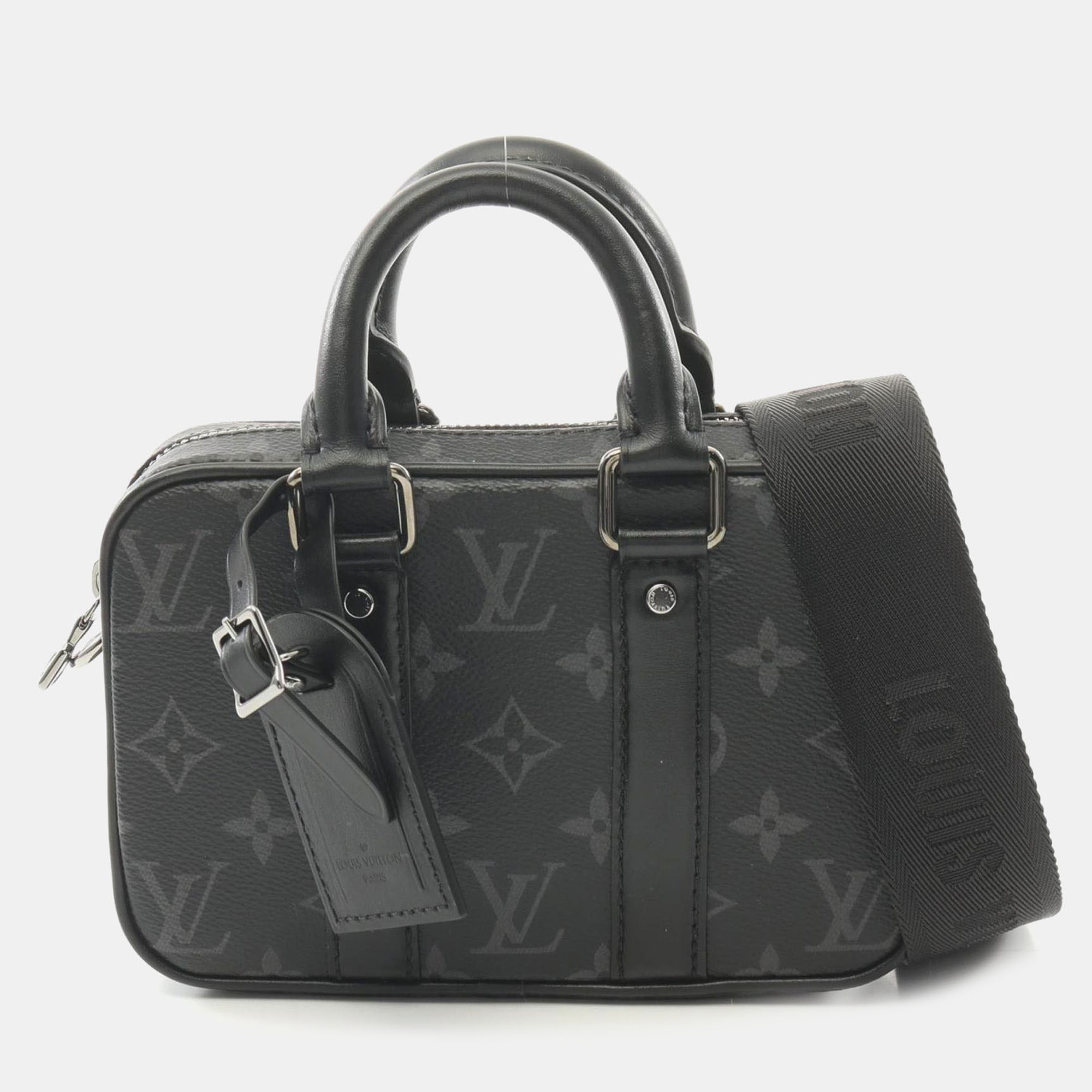Louis Vuitton Monogram Eclipse Canvas Nano Porte Documents Voyage Shoulder Bag, Black
Louis Vuitton Monogram Eclipse Canvas Nano Porte Documents Voyage Shoulder Bag, Black