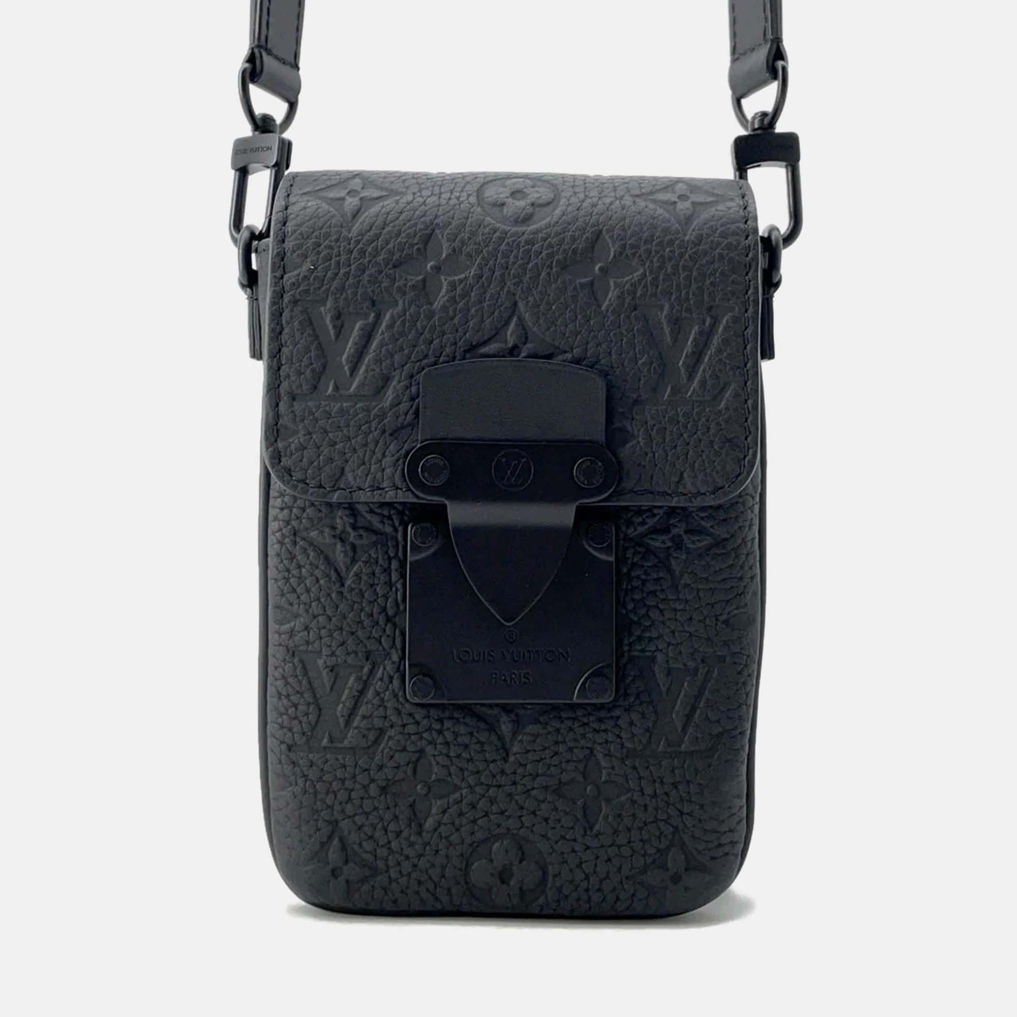 Louis Vuitton Spadlock Vertical Wearable Wallet Noir Monogram Taurillon, Black
Louis Vuitton Spadlock Vertical Wearable Wallet Noir Monogram Taurillon, Black