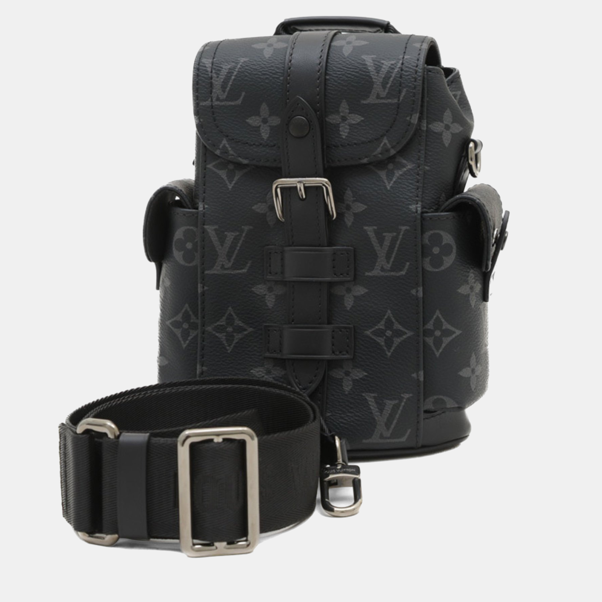 Louis Vuitton Christopher Nano Monogram Eclipse Canvas Shoulder Bag, Black
Louis Vuitton Christopher Nano Monogram Eclipse Canvas Shoulder Bag, Black