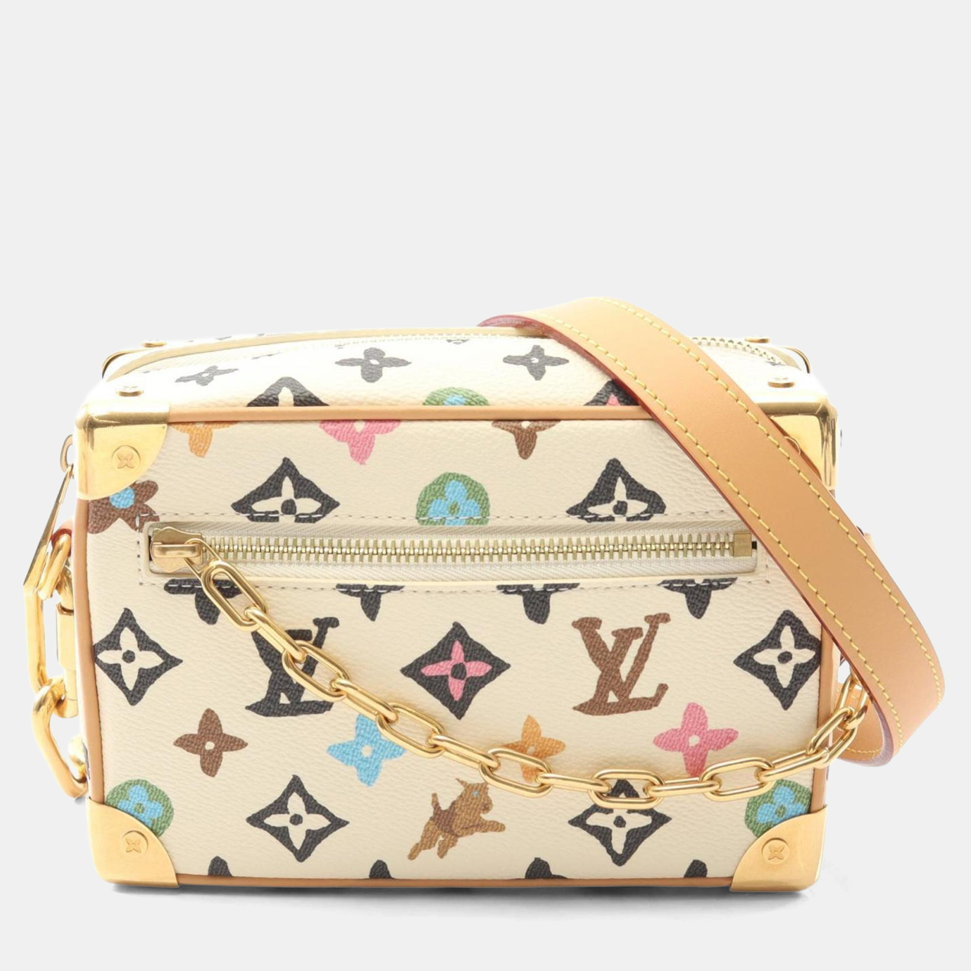 Louis Vuitton Soft Trunk Monogram Craggy Mini Ivory Brown Monogram Coated Canvas Leather Shoulder Bag, Multicolor
Louis Vuitton Soft Trunk Monogram Craggy Mini Ivory Brown Monogram Coated Canvas Leather Shoulder Bag, Multicolor