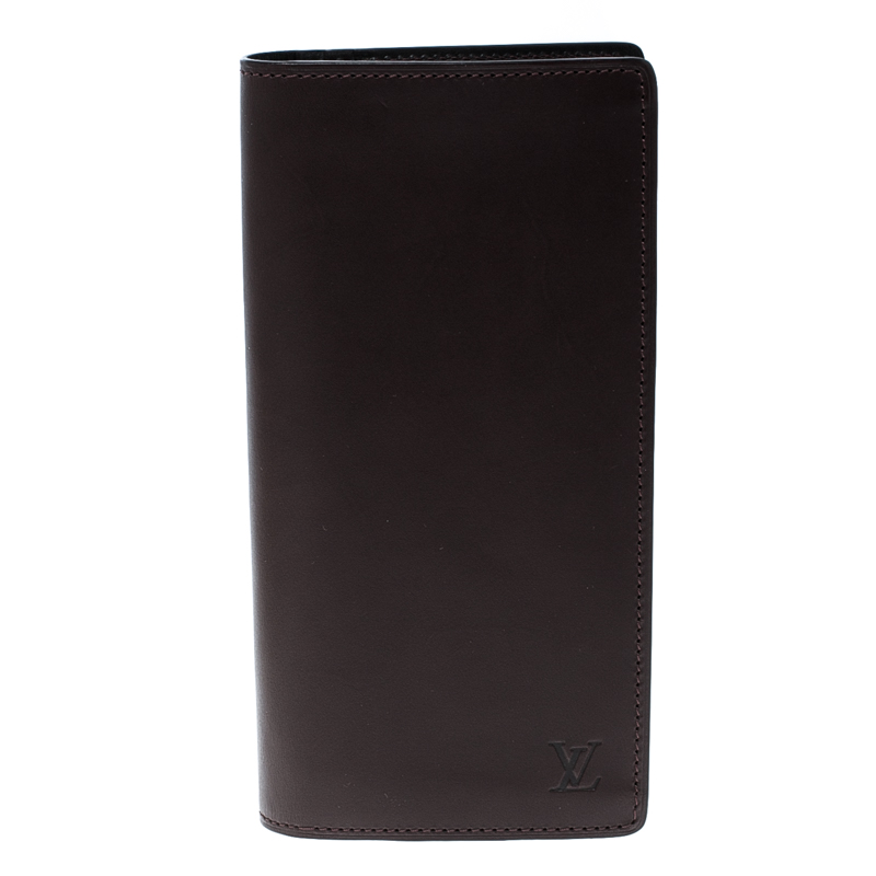 Фото #1: Louis Vuitton Burgundy Leather Brazza Wallet
