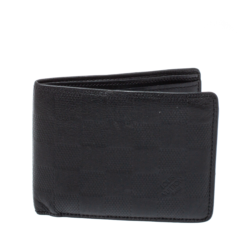 Louis Vuitton Black Damier Infini Leather Multiple Wallet