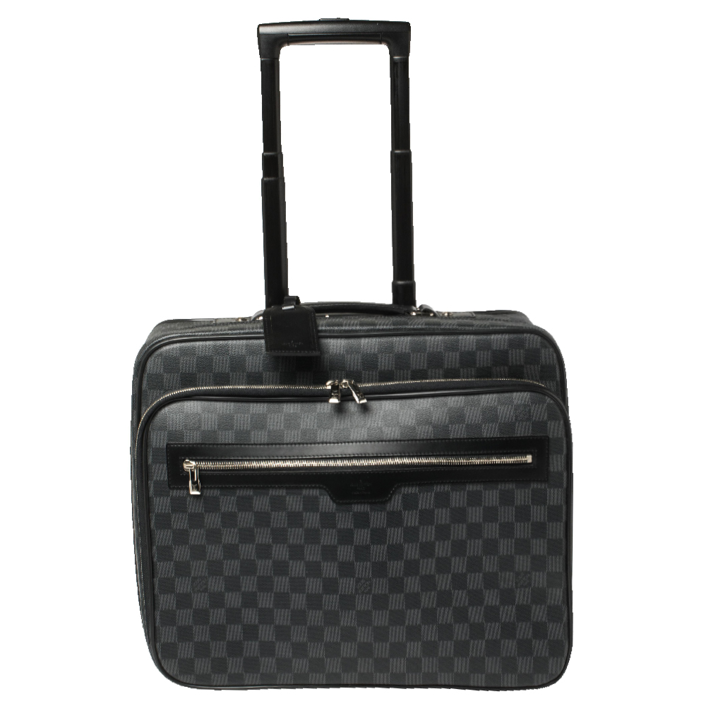 Louis Vuitton Damier Graphite Canvas Pilot Case Luggage