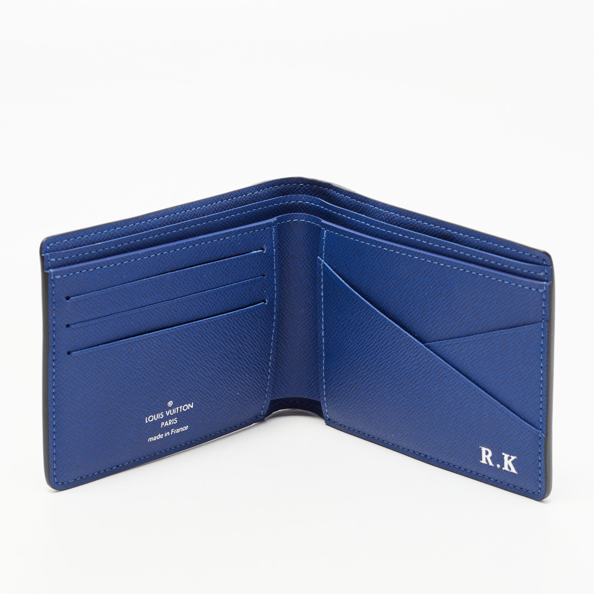 

Louis Vuitton Cobalt Monogram Canvas and Taiga Leather Multiple Wallet, Blue