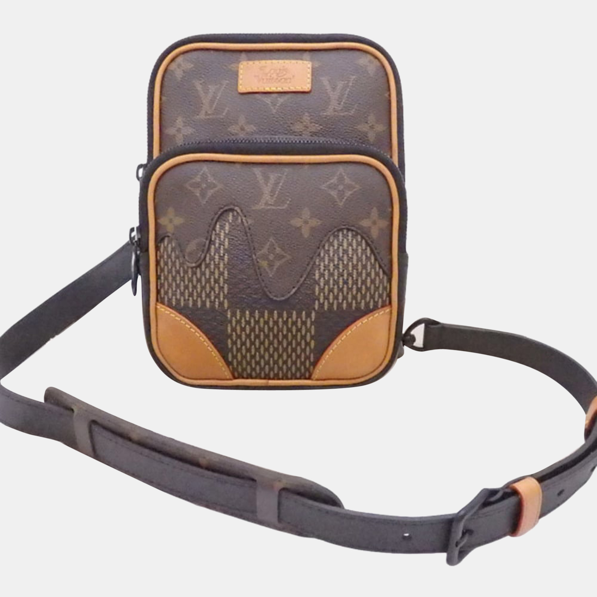 Louis Vuitton LV X Nigo Giant Damier Ebene And Monogram Nano Amazone Messenger Bag