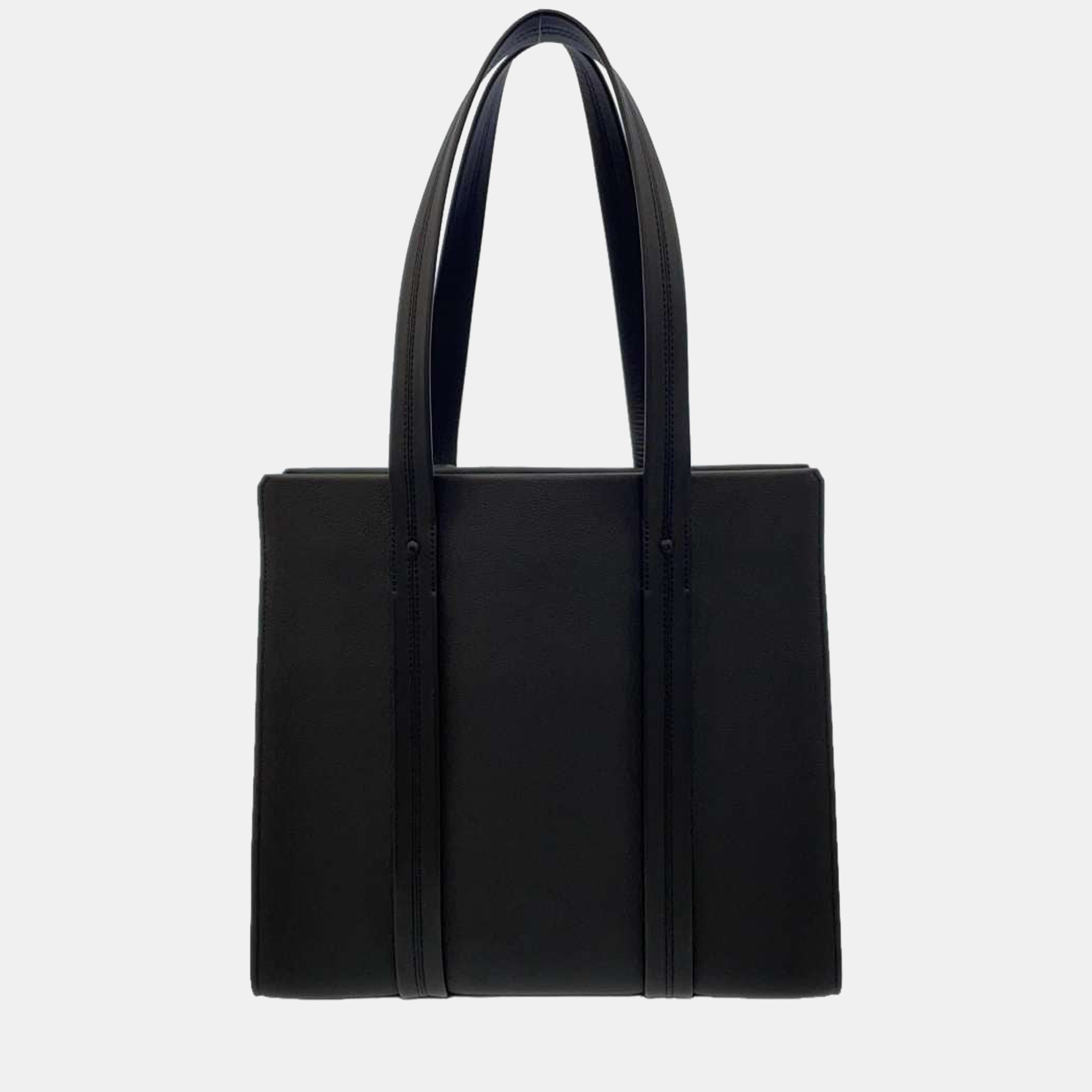 Louis Vuitton Black Leather Aerogram Tote Bag