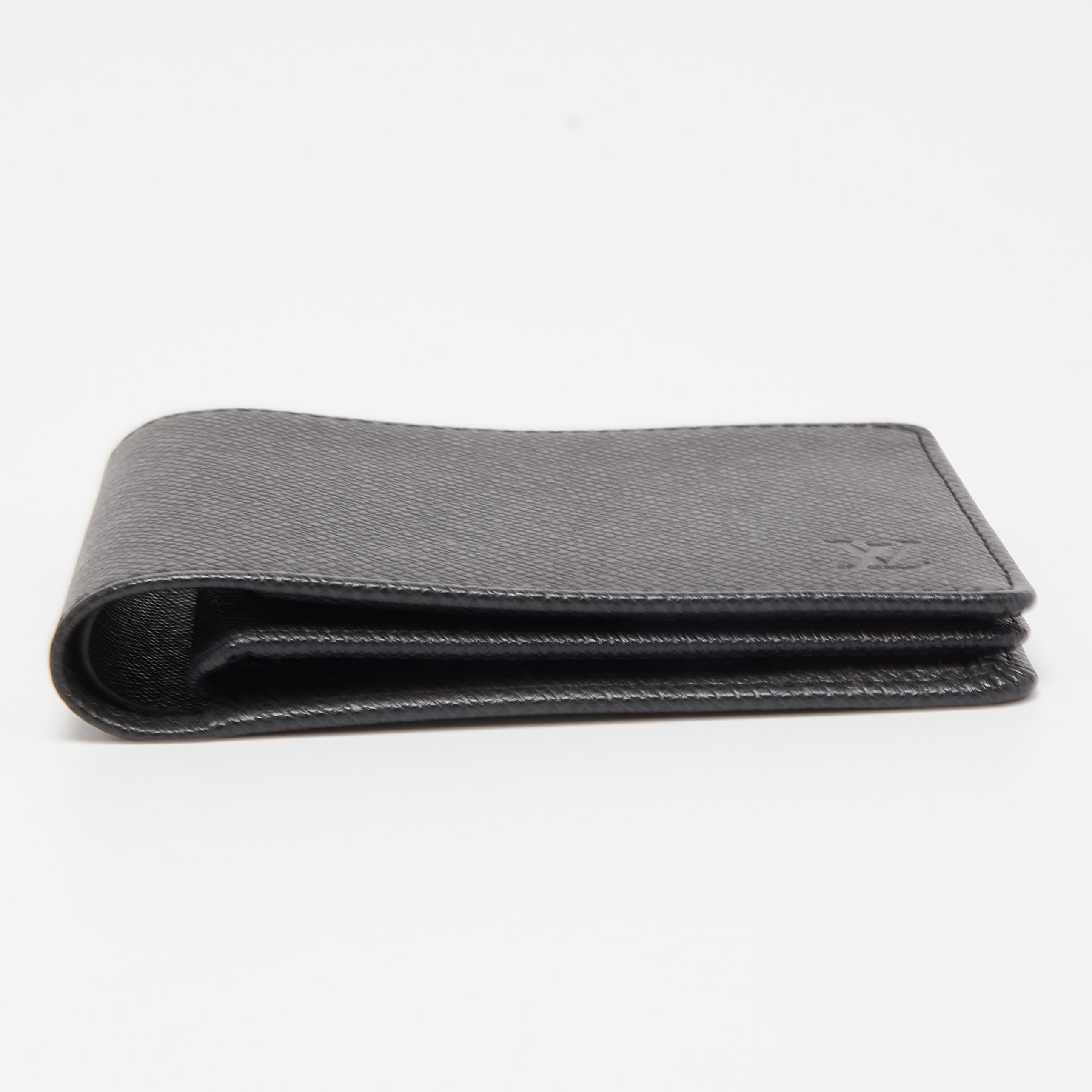 Louis Vuitton Black Taiga Leather Bifold Wallet