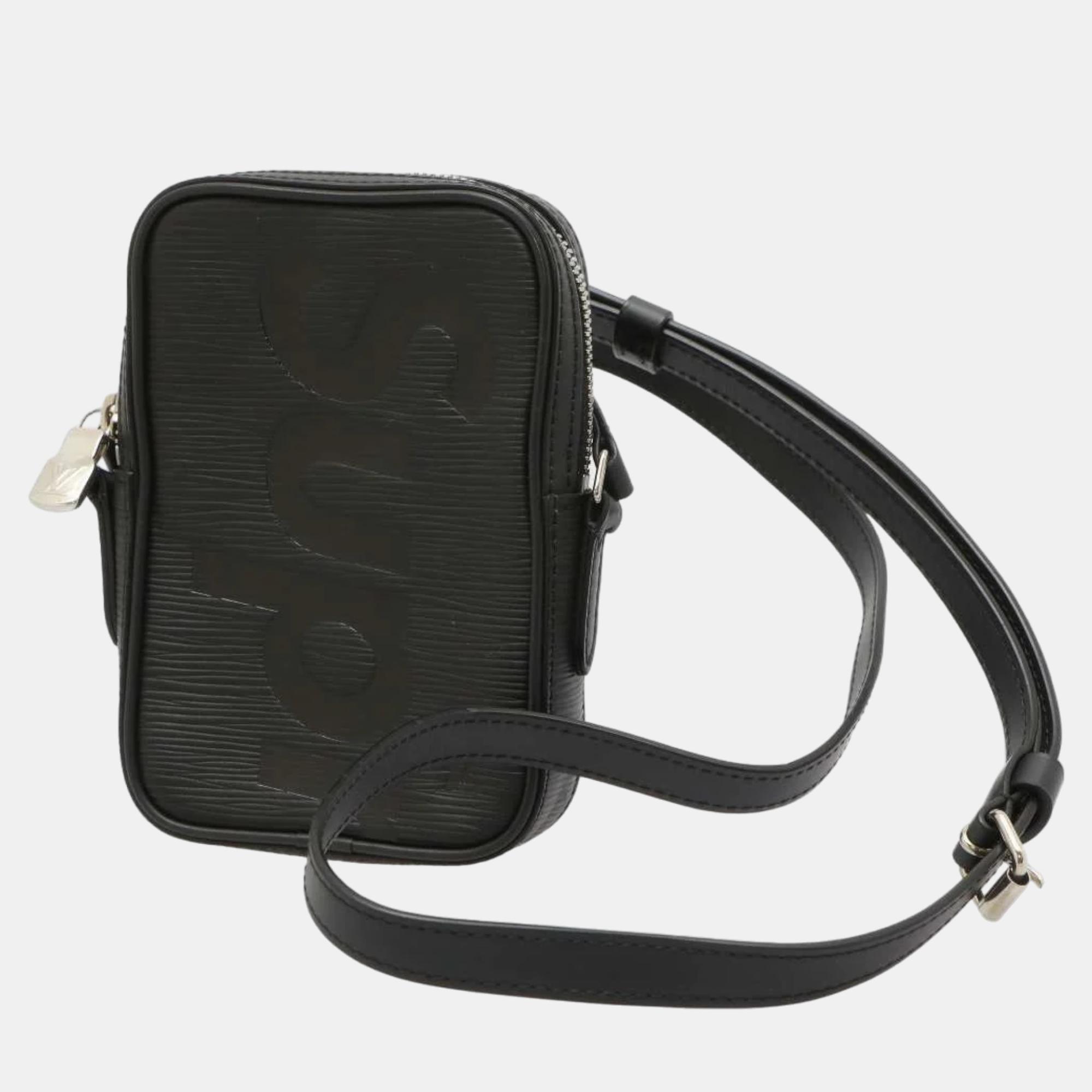 Louis Vuitton X Supreme Black Epi Leather Danube PM Messenger Bag