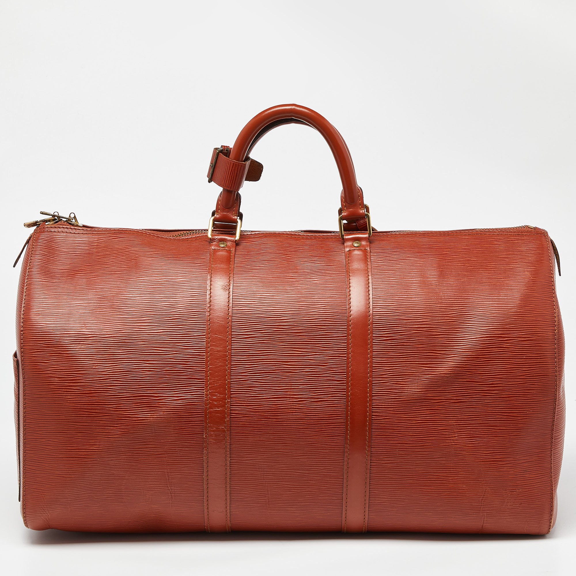Louis Vuitton Cipango Gold Epi Leather Keepall 50 Bag