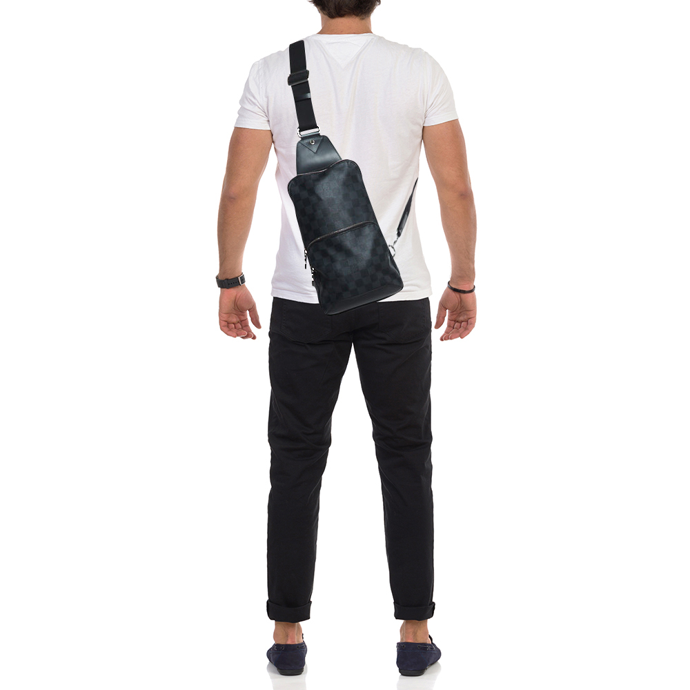 

Louis Vuitton Damier Graphite Canvas Avenue Sling Bag, Black
