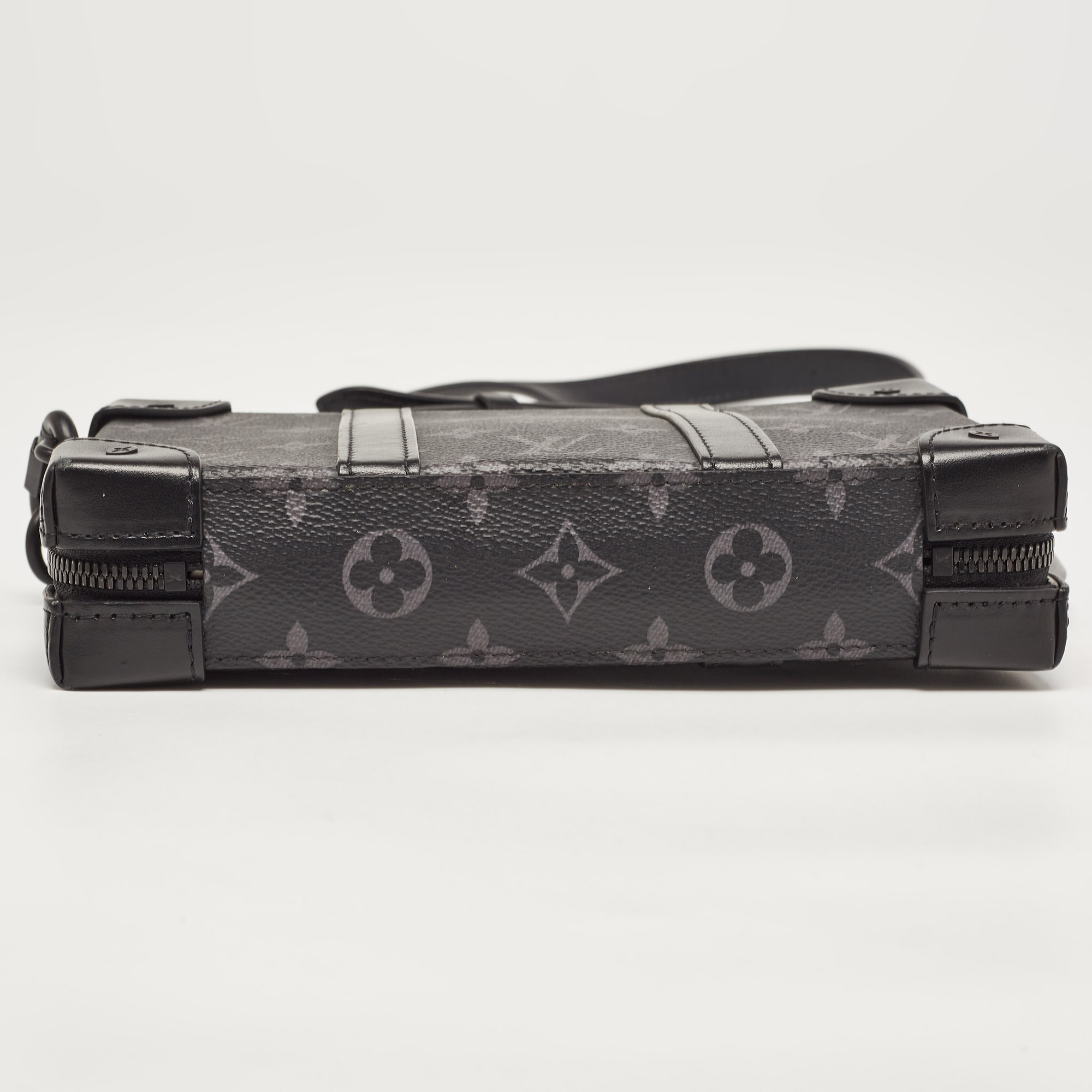 Louis Vuitton Monogram Eclipse Canvas Soft Trunk Wallet Crossbody Bag