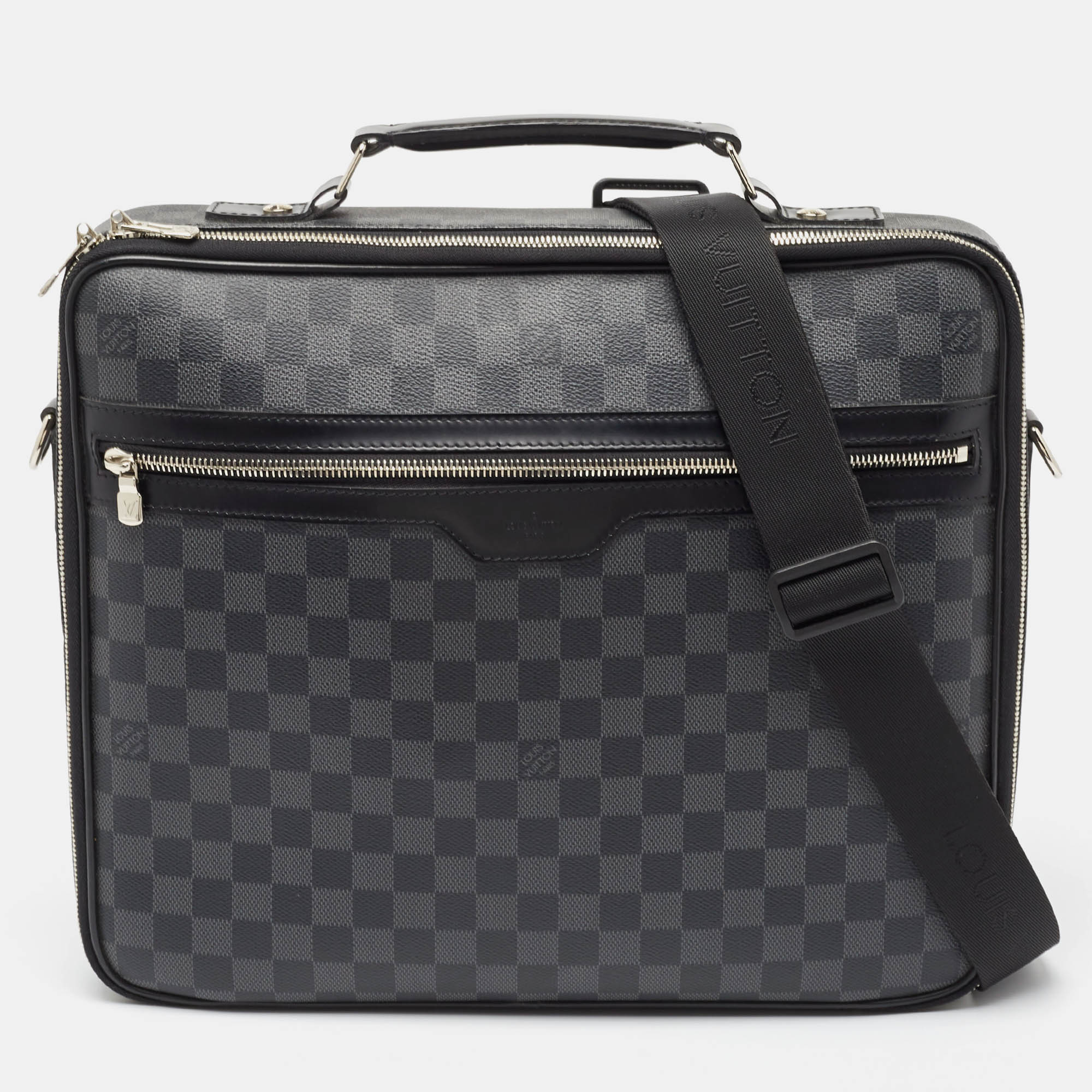 Louis vuitton damier graphite canvas steeve briefcase bag