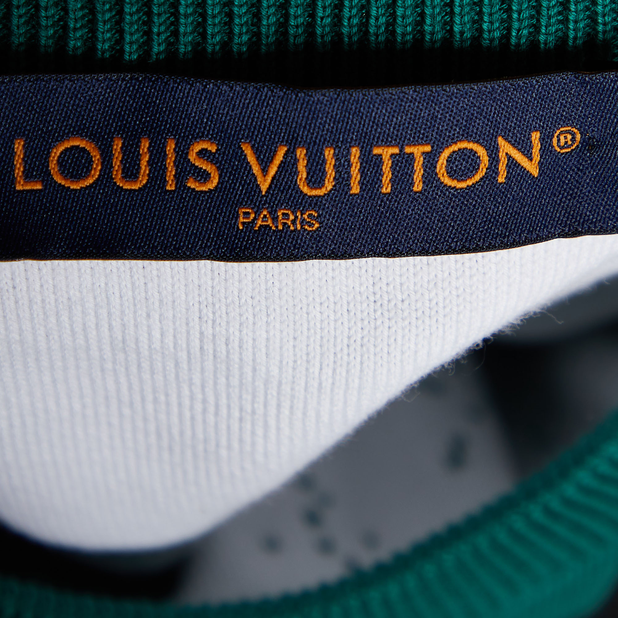 Louis Vuitton Green Gradient Monogram Cotton Sweater XS