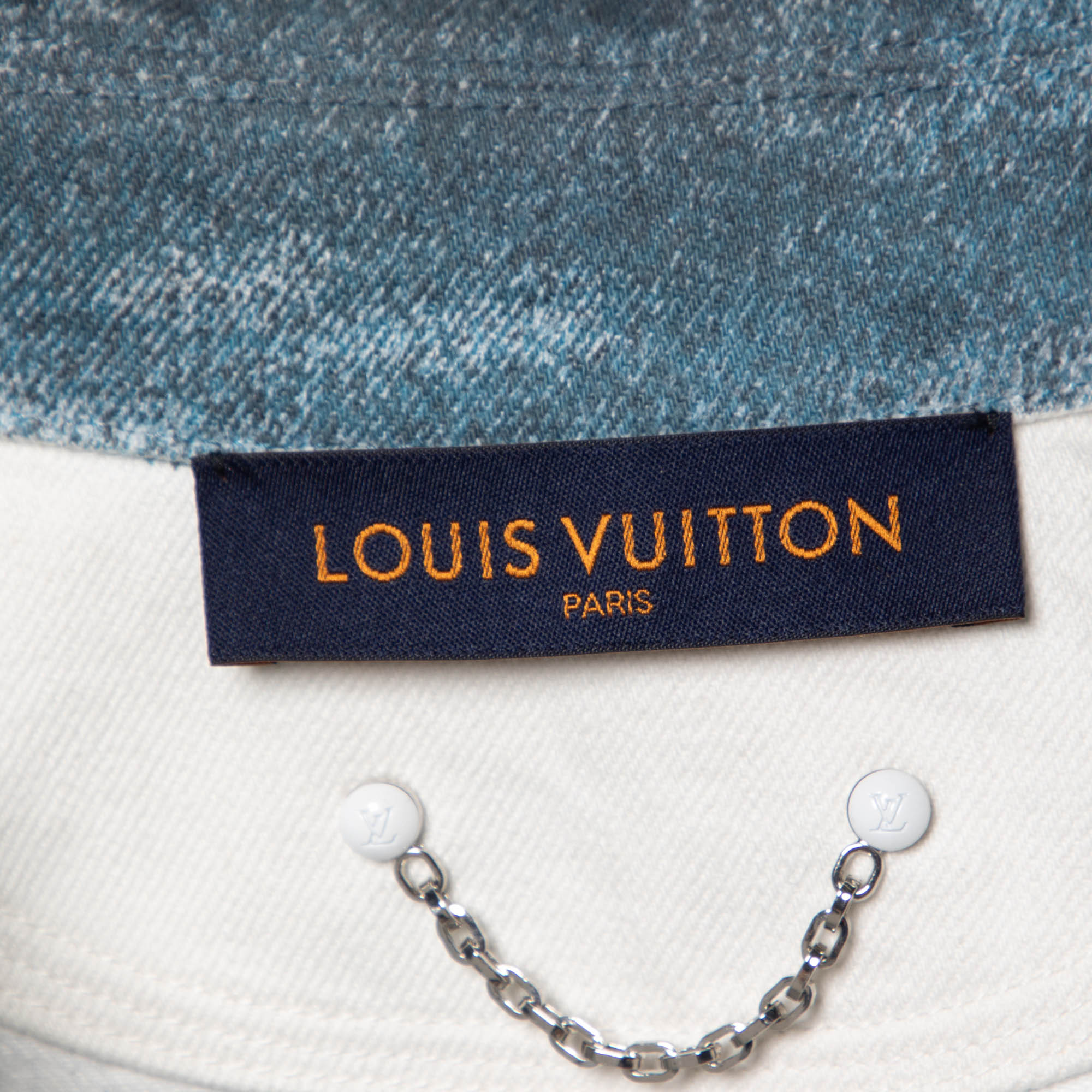 Louis Vuitton Blue/White Gradient Monogram Denim Shirt XS