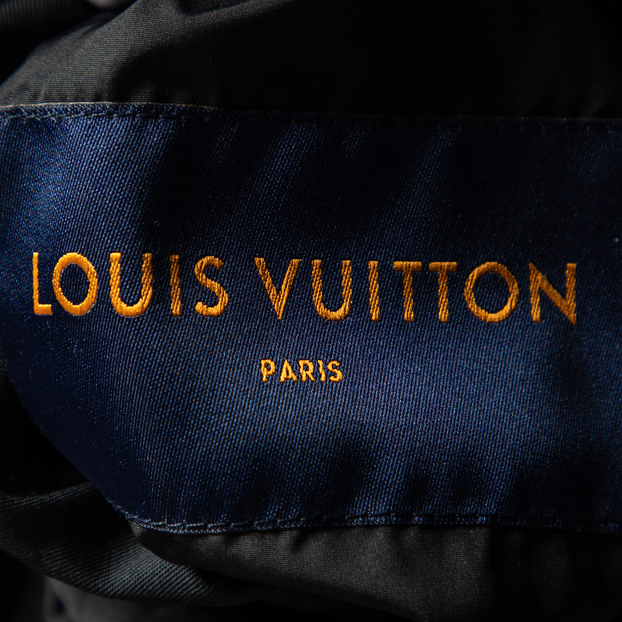 Louis Vuitton Black Monogram Quilted Reversible Puffer Jacket L
