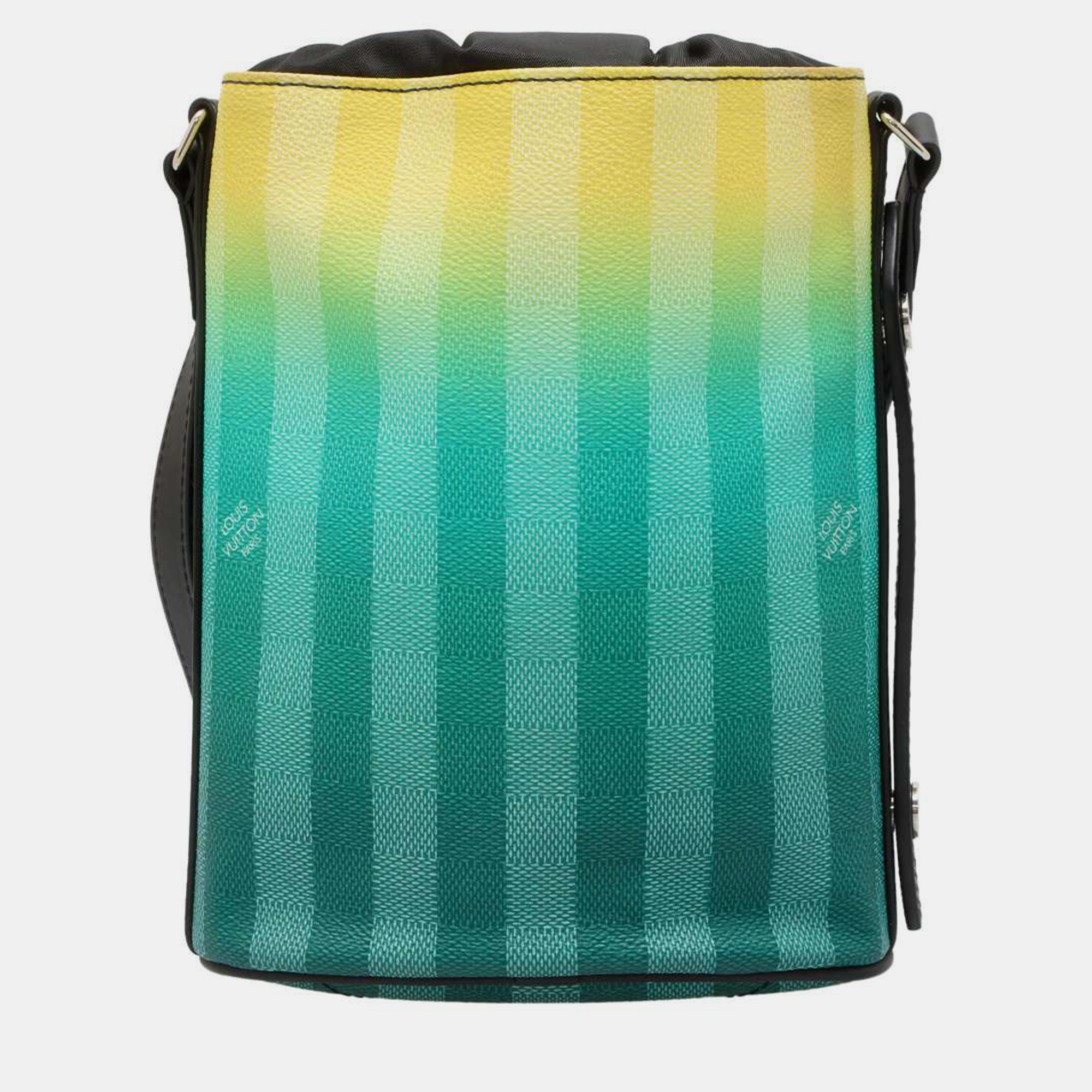 Louis Vuitton Blue/Yellow Striped Canvas Sac Marin Shoulder Bag