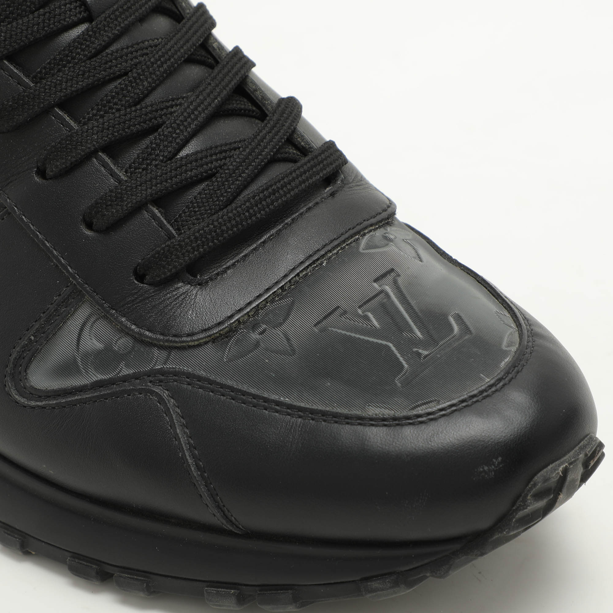 Louis Vuitton Black Monogram PVC And Leather Runaway Sneakers Size 42