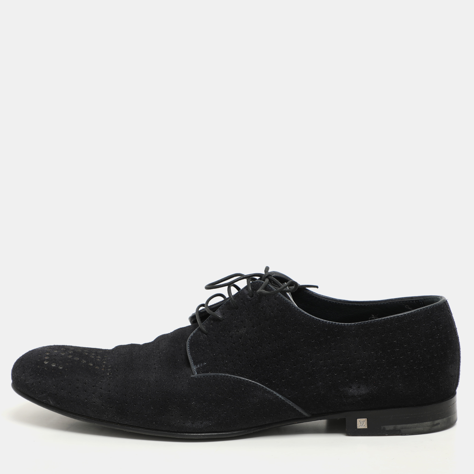 Louis Vuitton Dark Navy Blue Perforated Suede Solferino Derby Size 42
Louis Vuitton Dark Navy Blue Perforated Suede Solferino Derby Size 42