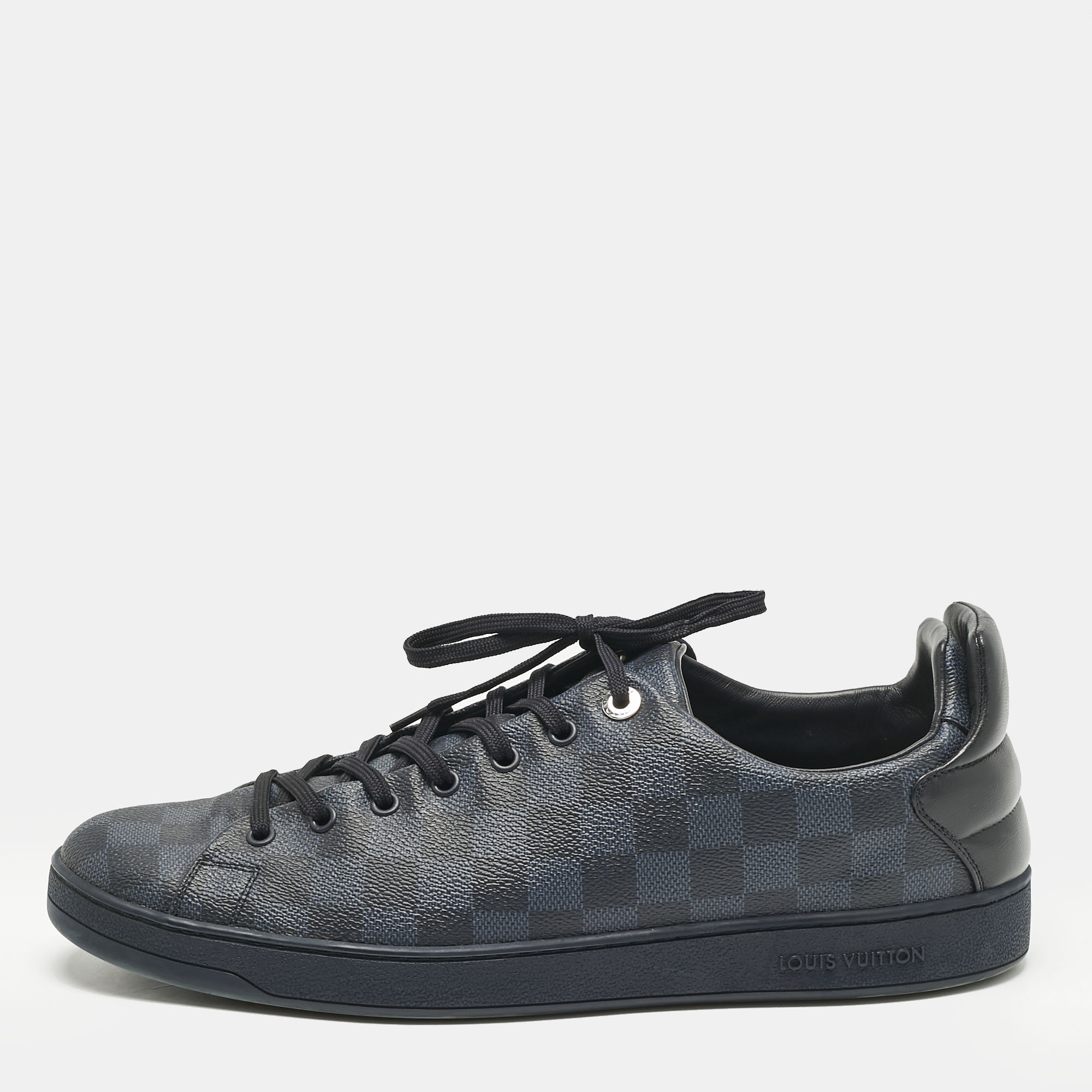 Louis Vuitton Navy Blue Damier Cobalt Canvas Frontrow Low Top Sneakers Size 45
Louis Vuitton Navy Blue Damier Cobalt Canvas Frontrow Low Top Sneakers Size 45