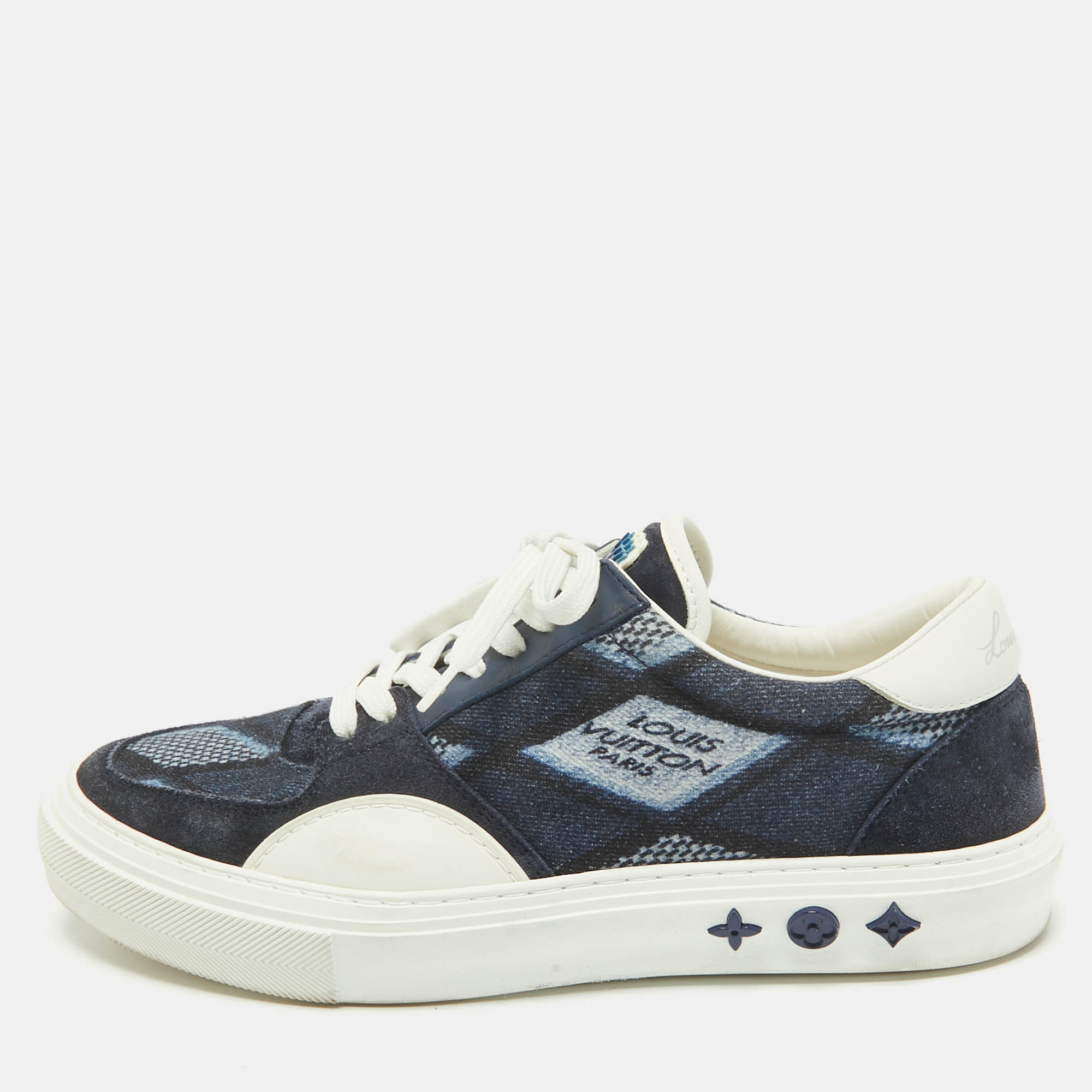 Louis Vuitton Blue Denim and Suede Richelieu LV Ollie Low Top Sneakers Size 40
Louis Vuitton Blue Denim and Suede Richelieu LV Ollie Low Top Sneakers Size 40