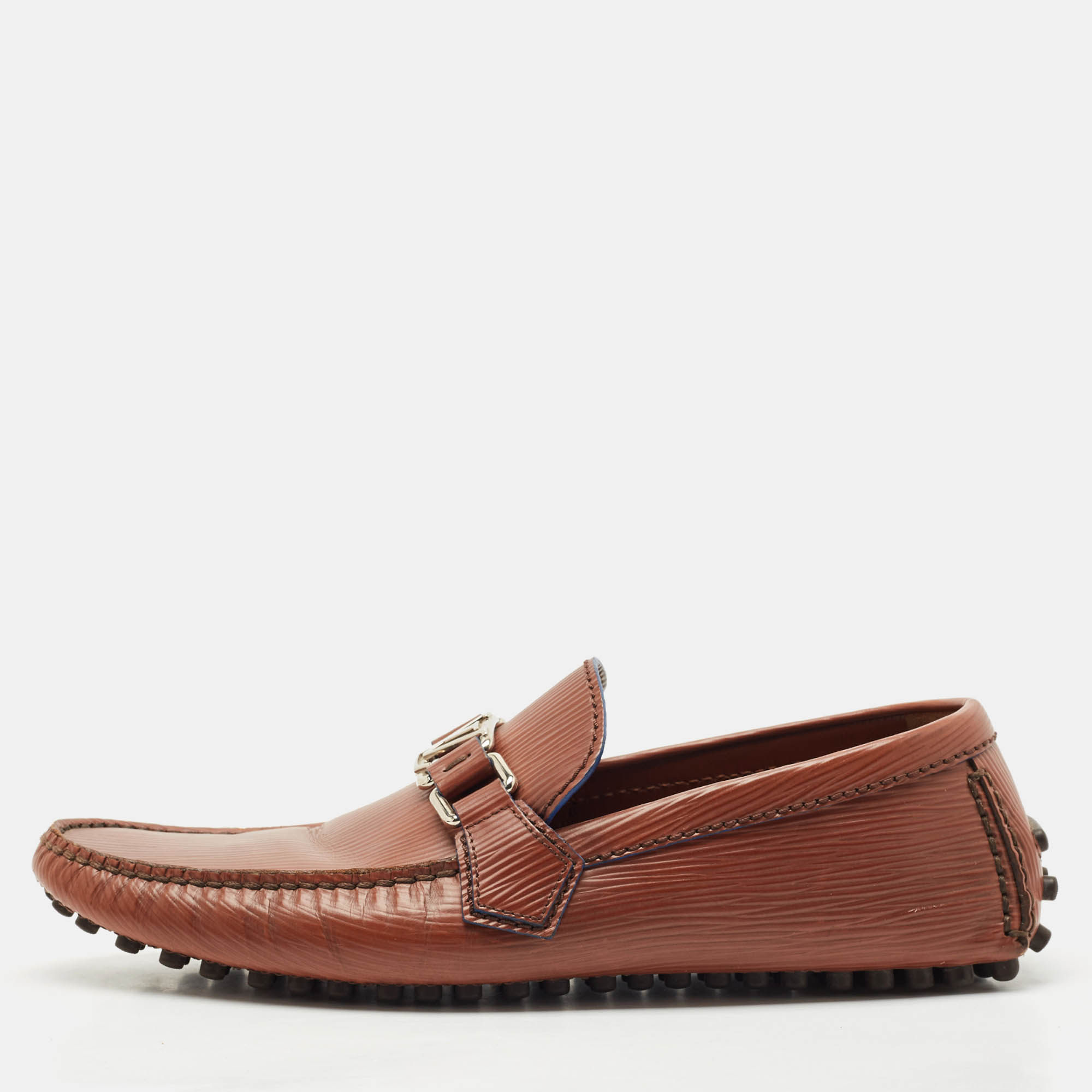 Louis Vuitton Brown Leather Hockenheim Slip On Loafers Size 40.5
Louis Vuitton Brown Leather Hockenheim Slip On Loafers Size 40.5
