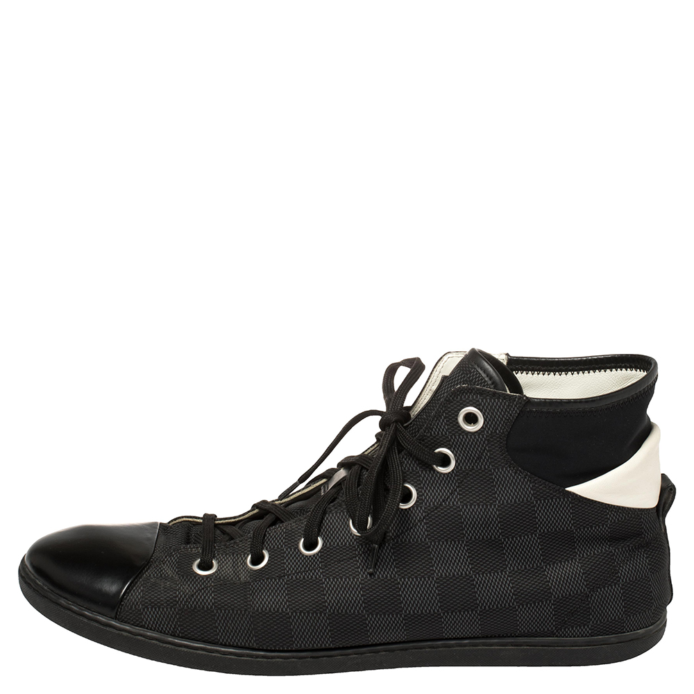 Louis Vuitton Black Damier Coated Canvas And Leather Sneakers Size
Louis Vuitton Black Damier Coated Canvas And Leather Sneakers Size