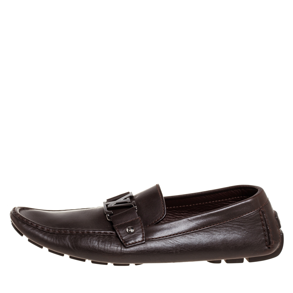 Louis Vuitton Dark Brown Leather Monte Carlo Logo Slip On Loafers Size
Louis Vuitton Dark Brown Leather Monte Carlo Logo Slip On Loafers Size