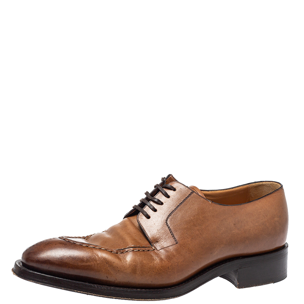 Louis Vuitton Brown Leather Oxfords Size 42