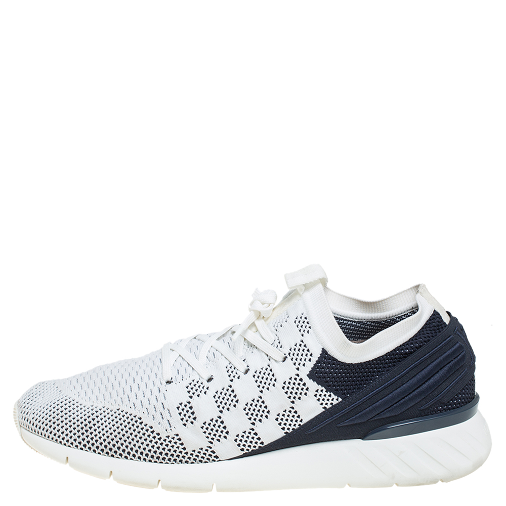 Louis Vuitton White/Blue Mesh Knit Fabric Fastlane Low Top Sneakers Size
Louis Vuitton White/Blue Mesh Knit Fabric Fastlane Low Top Sneakers Size