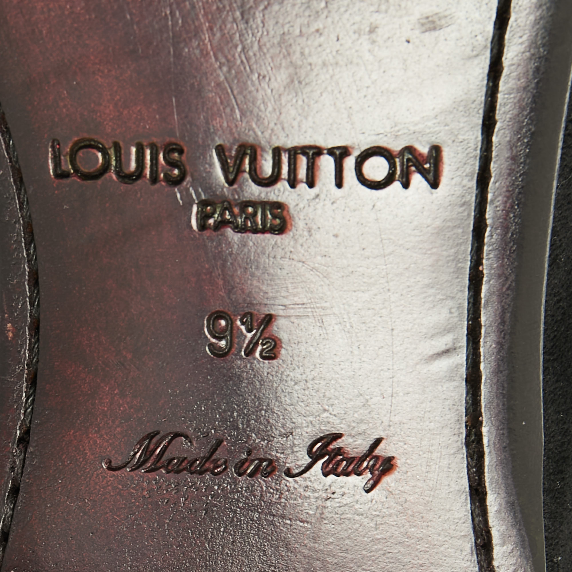 Louis Vuitton Black Suede Tuxedo Bow Smoking Slippers Size 43.5