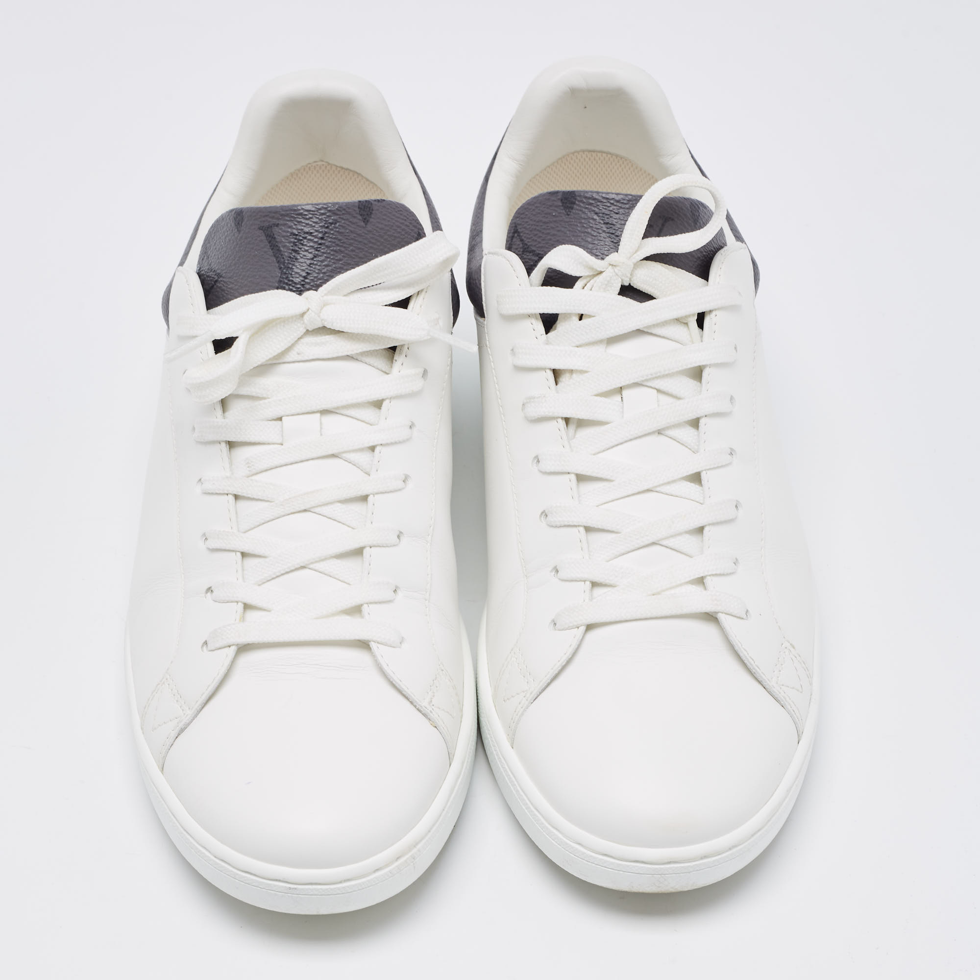 Louis Vuitton White Leather Luxembourg Sneakers Size 41
