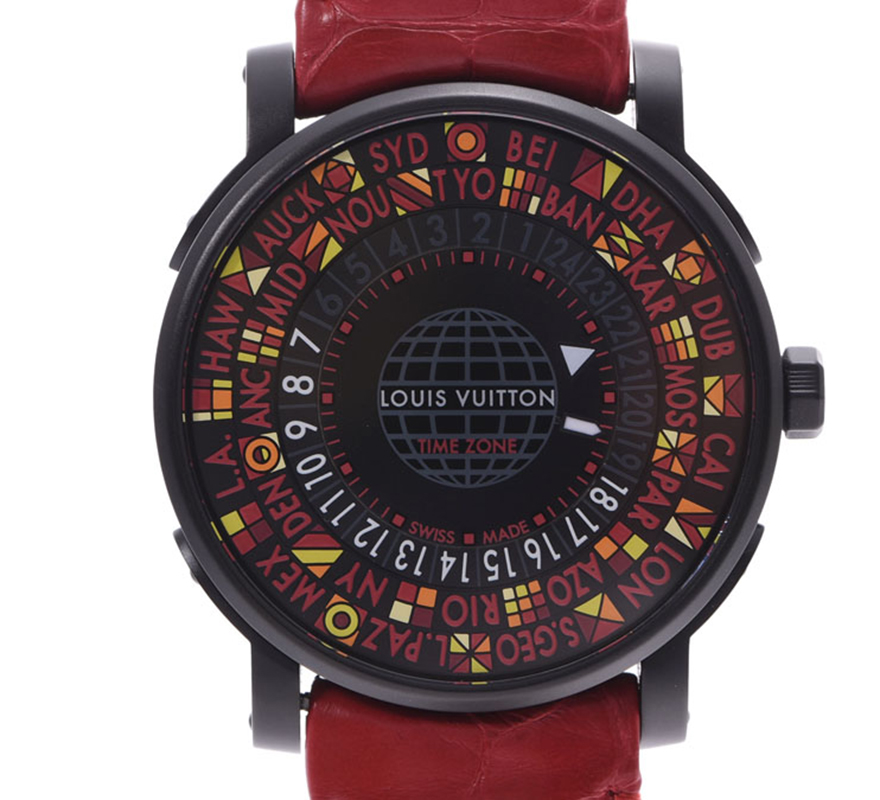 Louis Vuitton Black Stainless Steel and Leather Escale Time Zone Q5D230 Men's Wristwatch
Louis Vuitton Black Stainless Steel and Leather Escale Time Zone Q5D230 Men's Wristwatch