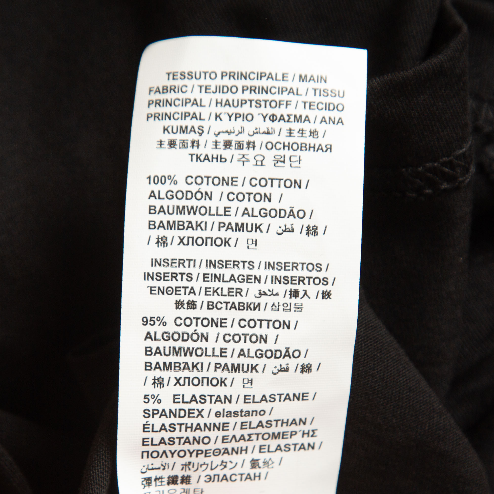 Love Moschino Black Printed Cotton T-Shirt L