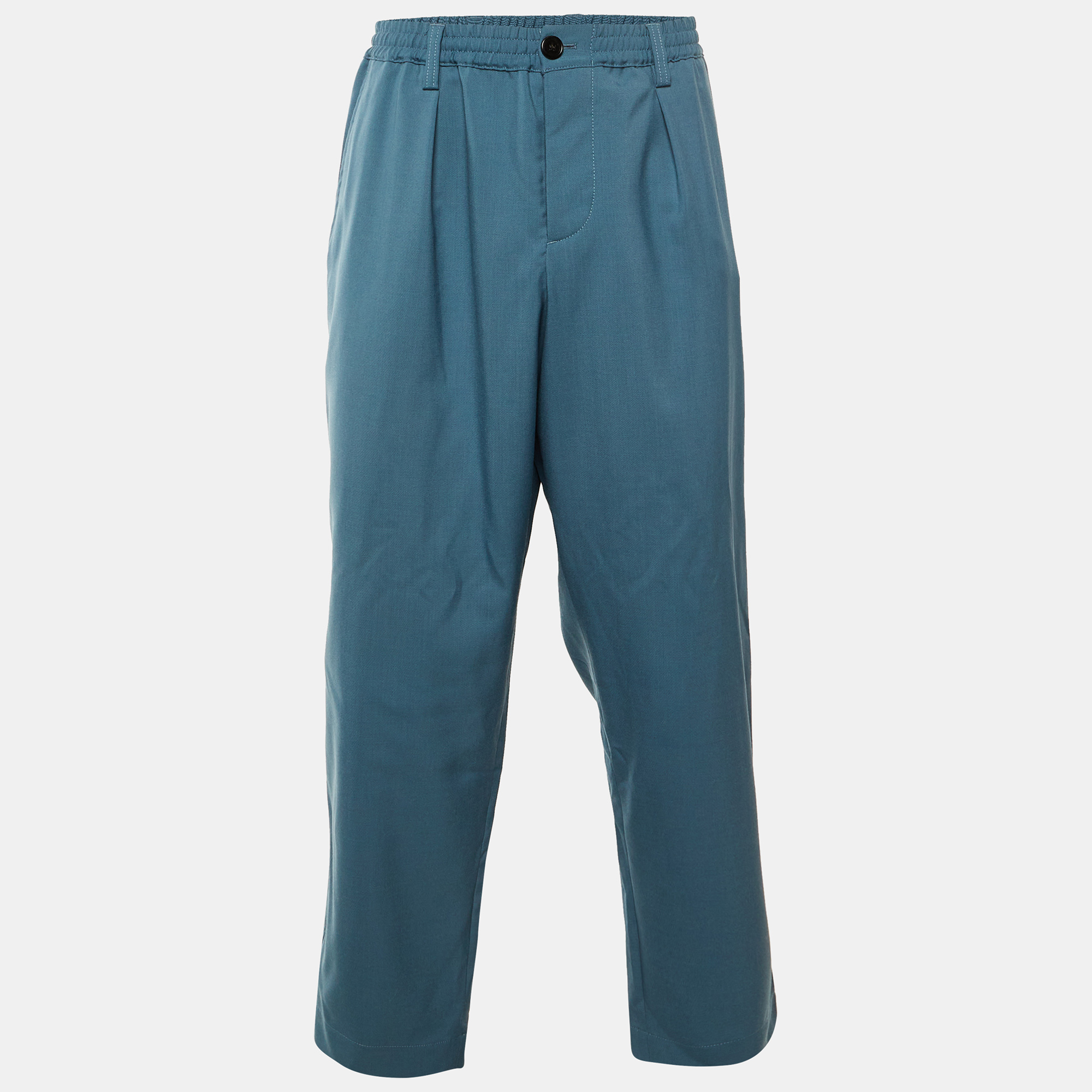Marni Opal Blue Wool Trousers M
Marni Opal Blue Wool Trousers M